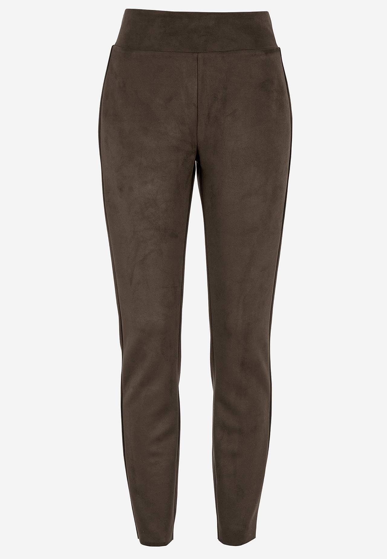 Leggings med mocka-look