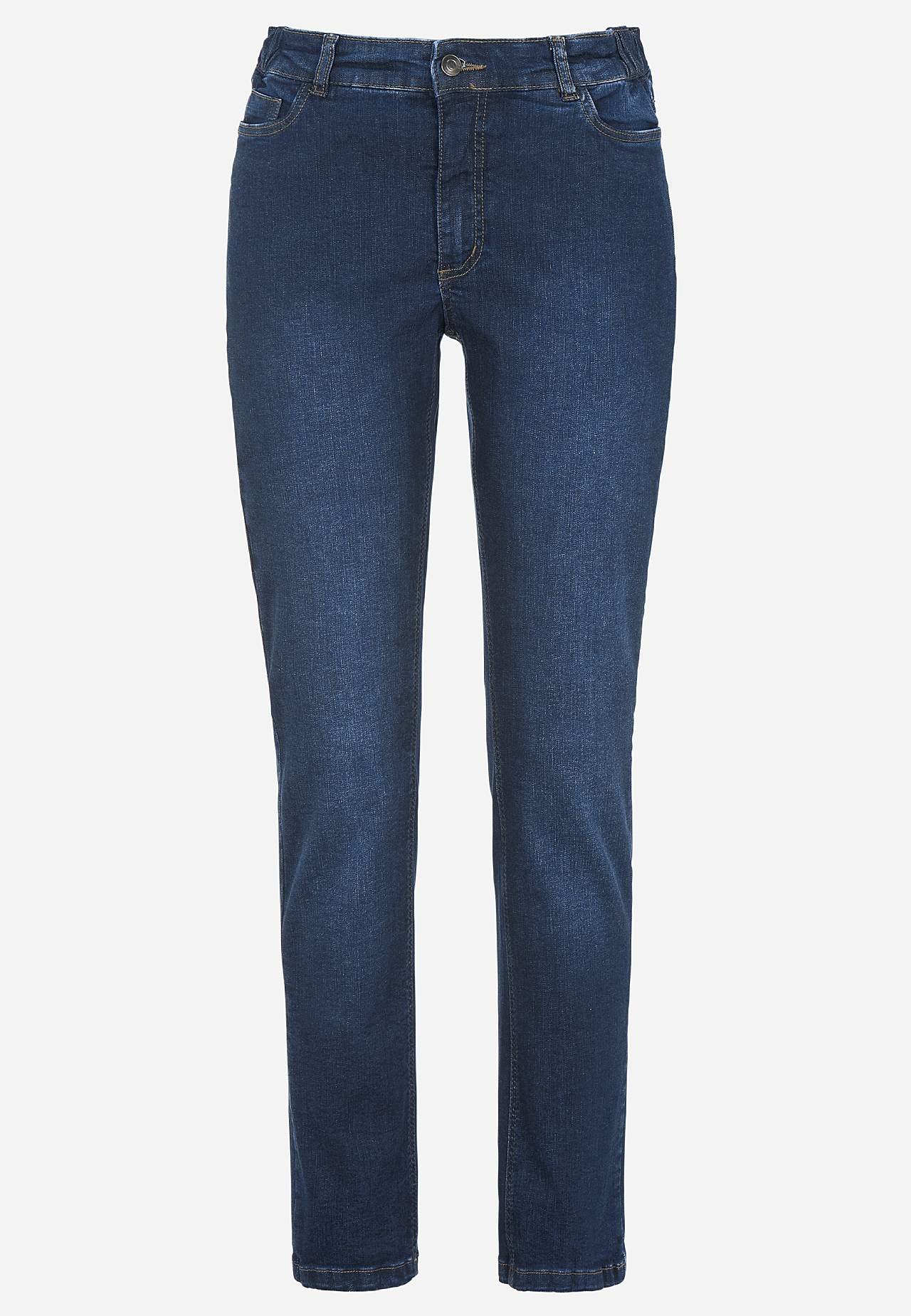 Jeans med resår i sidorna