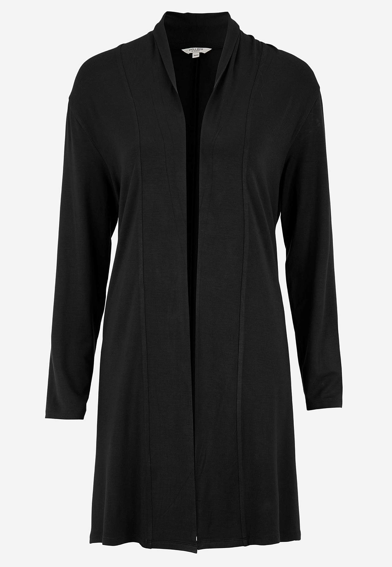 Lång cardigan i trikå