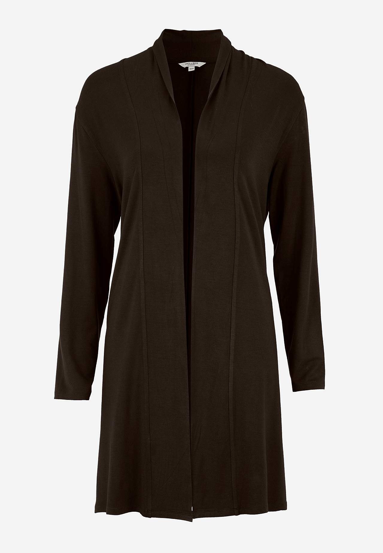 Lång cardigan i trikå