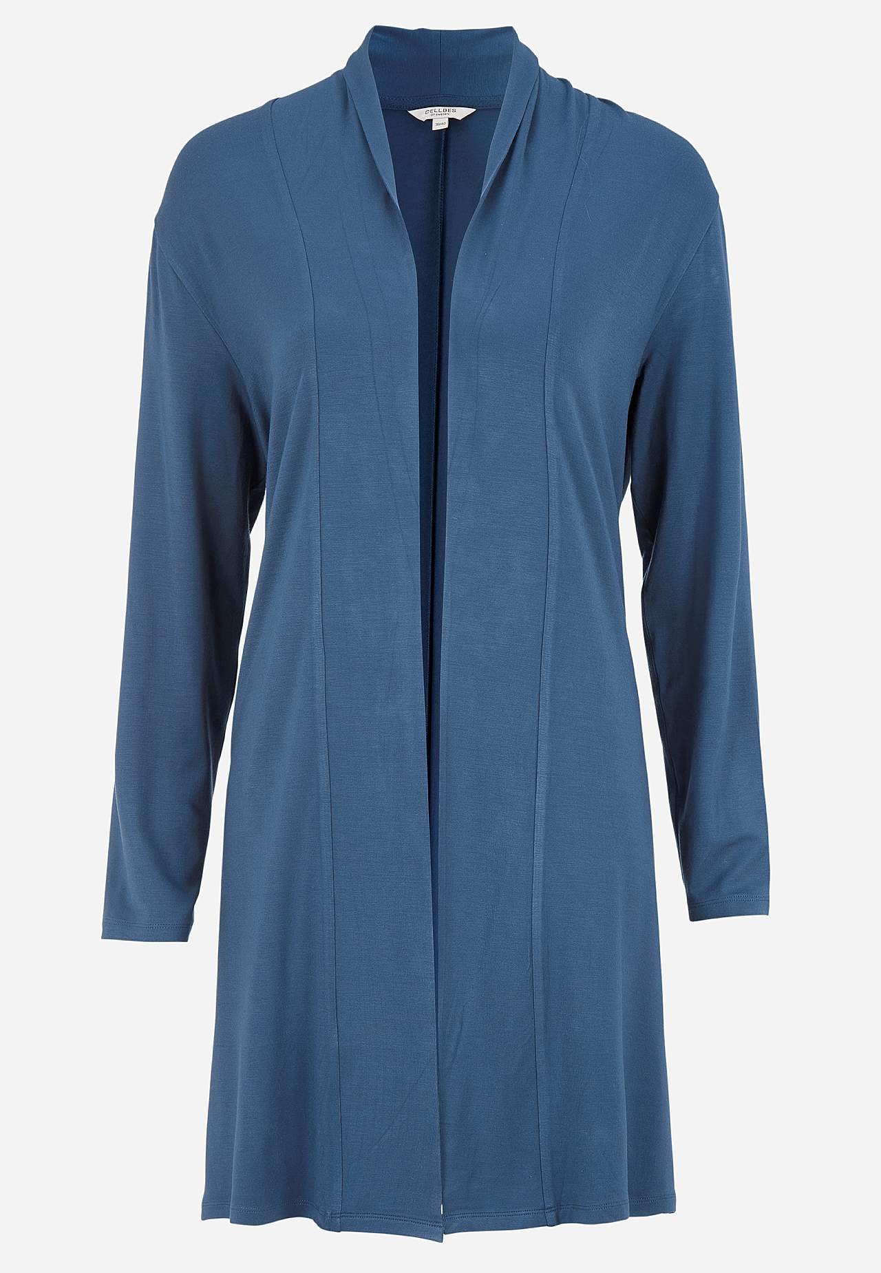 Lång cardigan i trikå