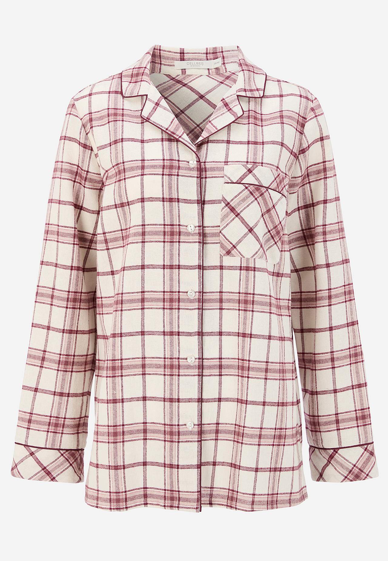 Rutig pyjamas i flanell