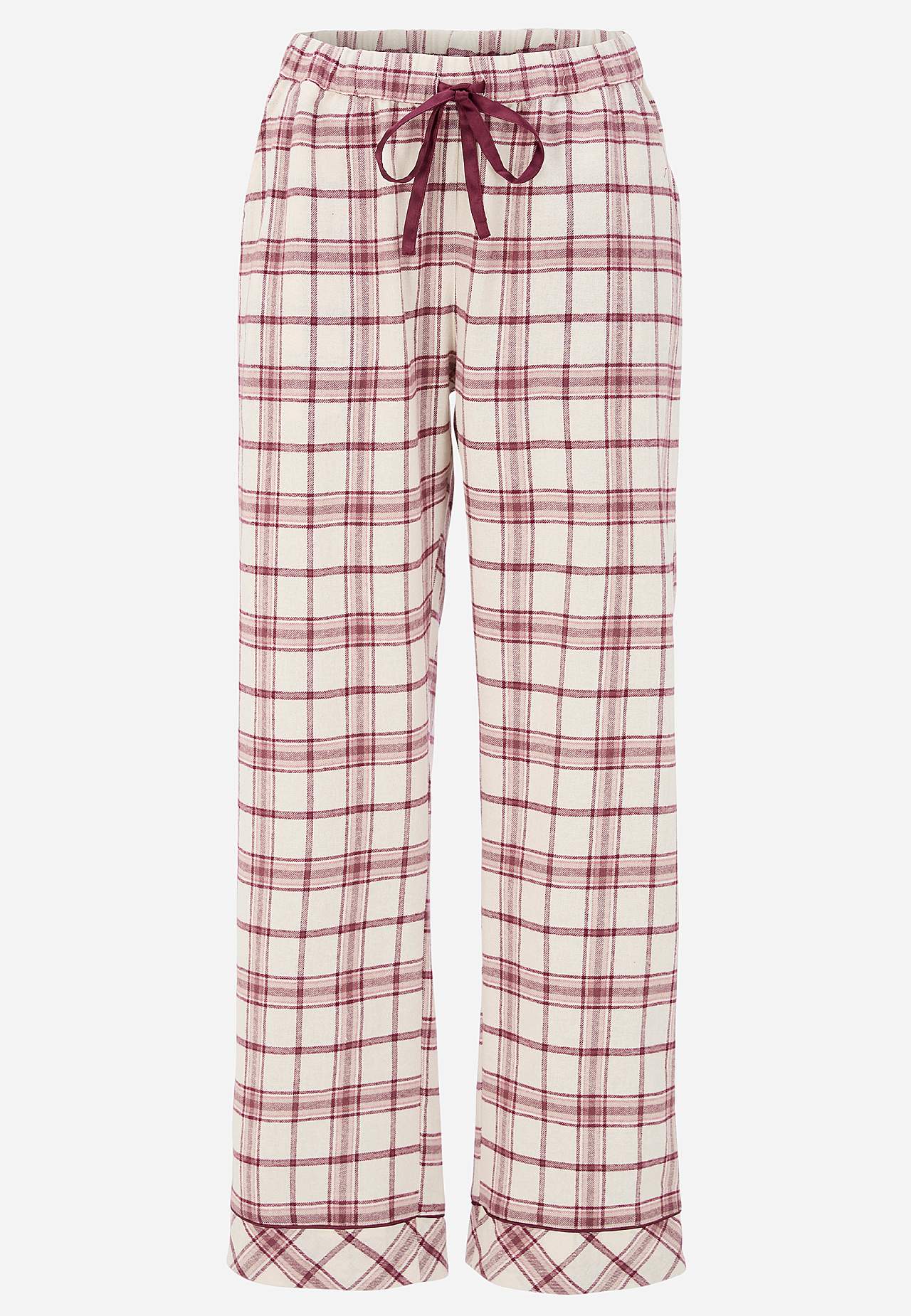 Rutig pyjamas i flanell