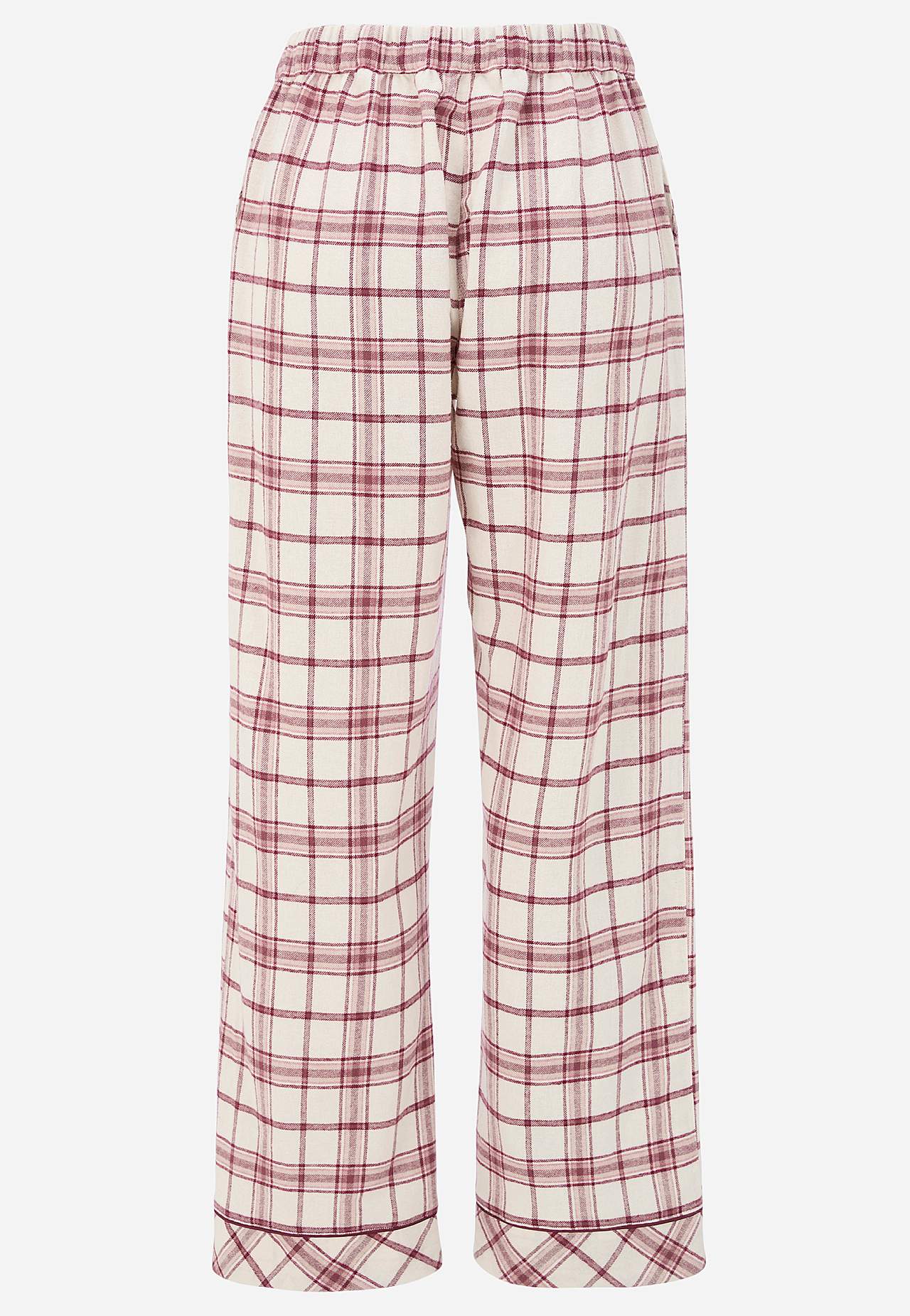 Rutig pyjamas i flanell