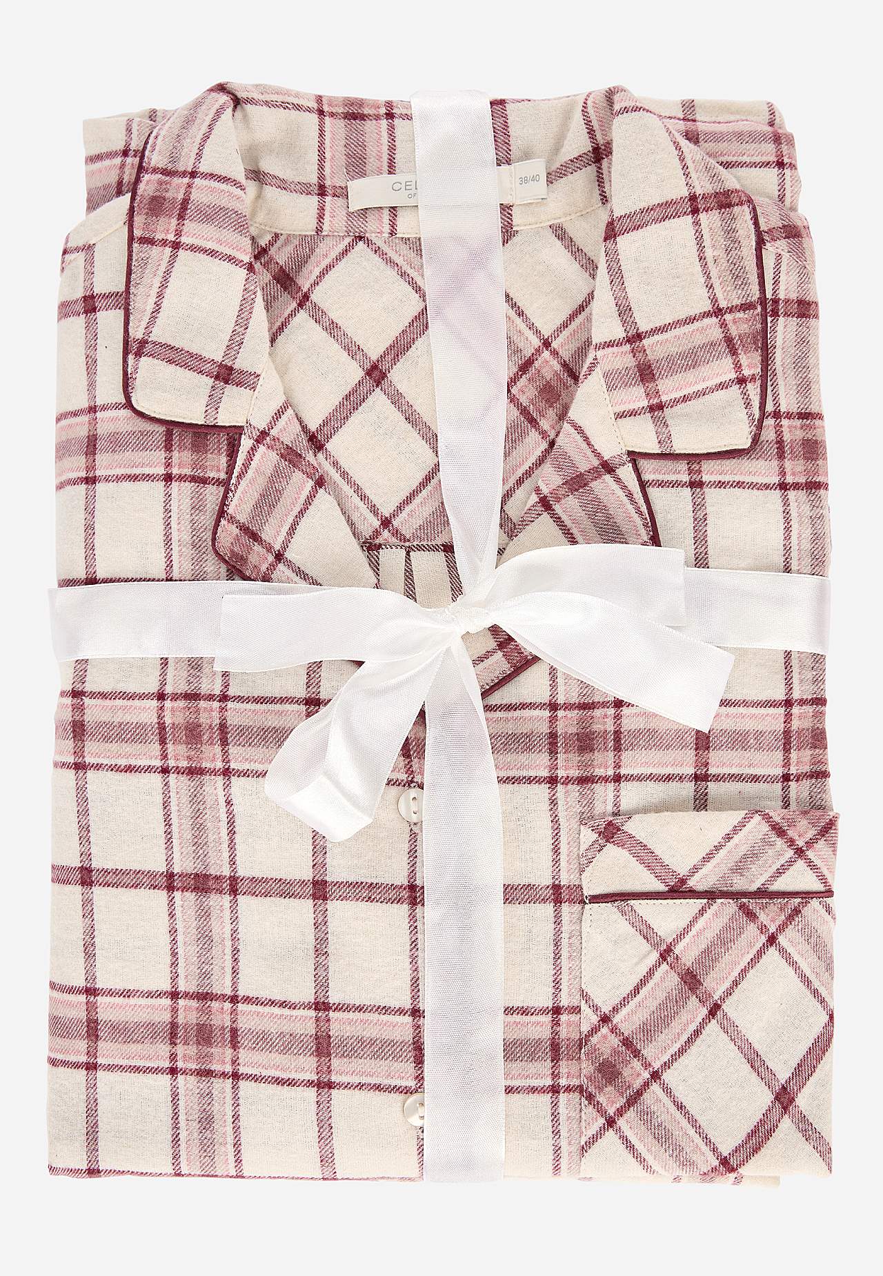 Rutig pyjamas i flanell