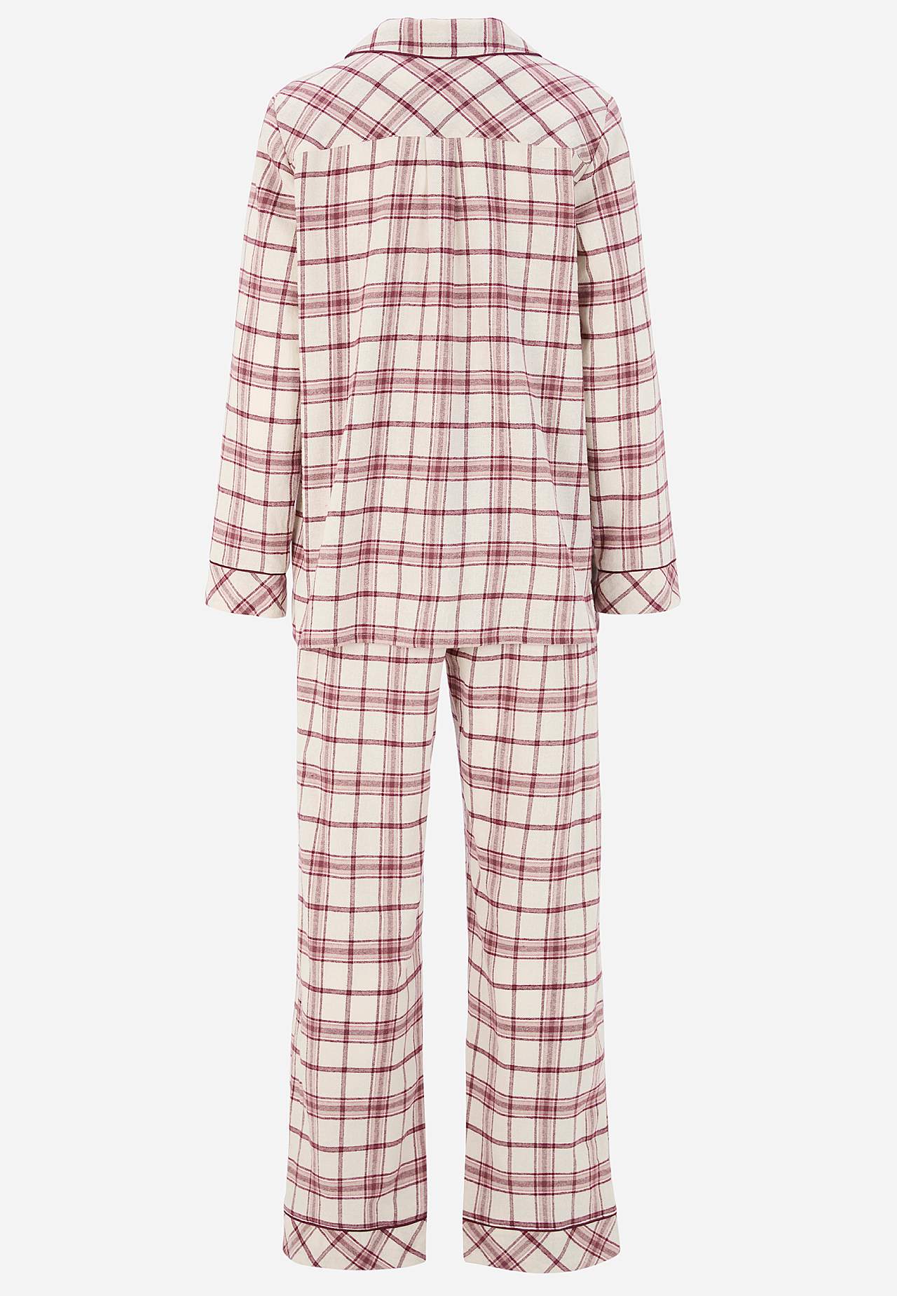 Rutig pyjamas i flanell
