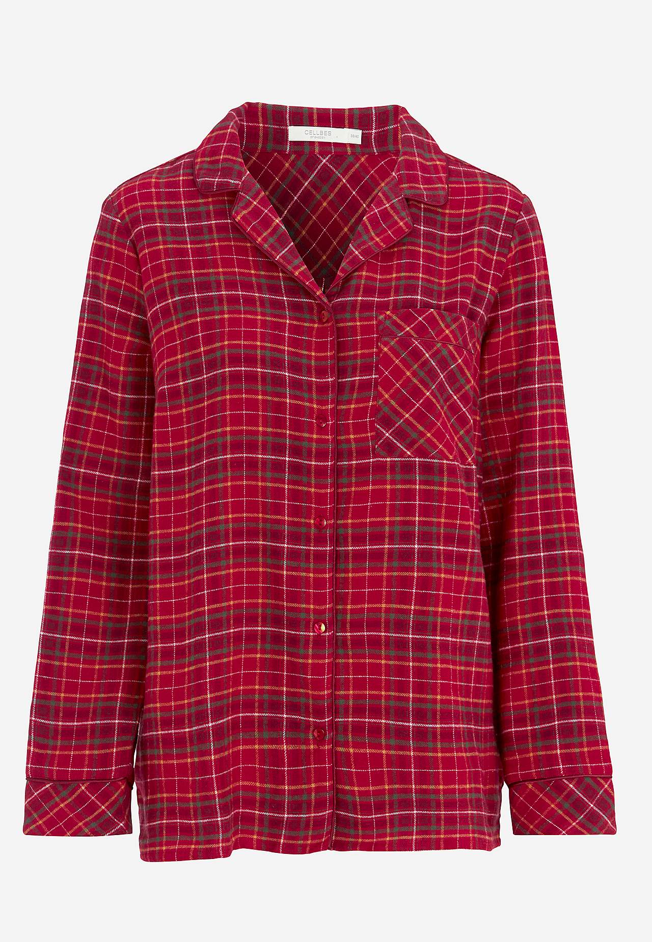 Rutig pyjamas i flanell