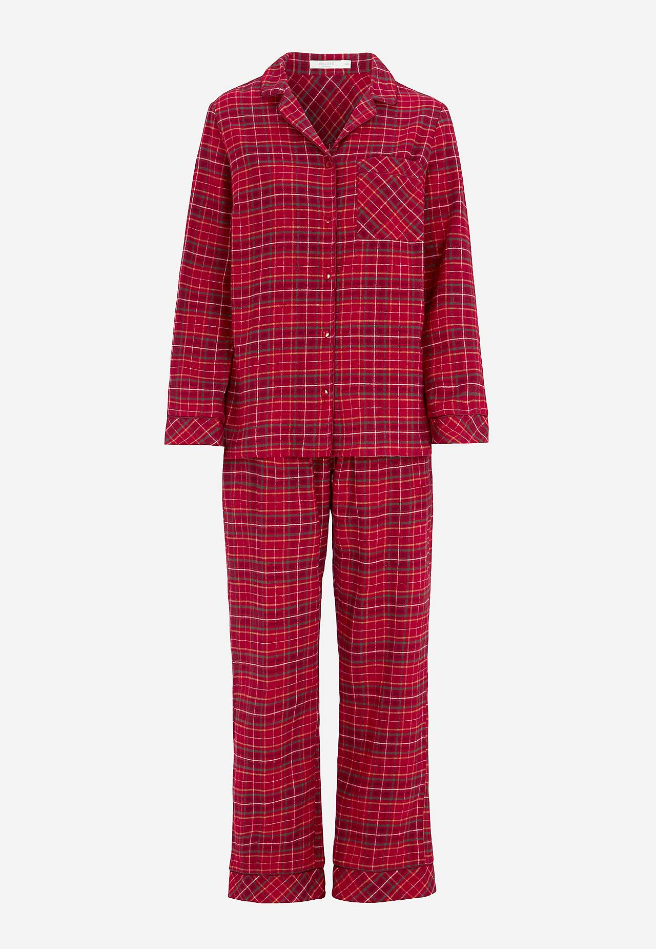 Rutig pyjamas i flanell
