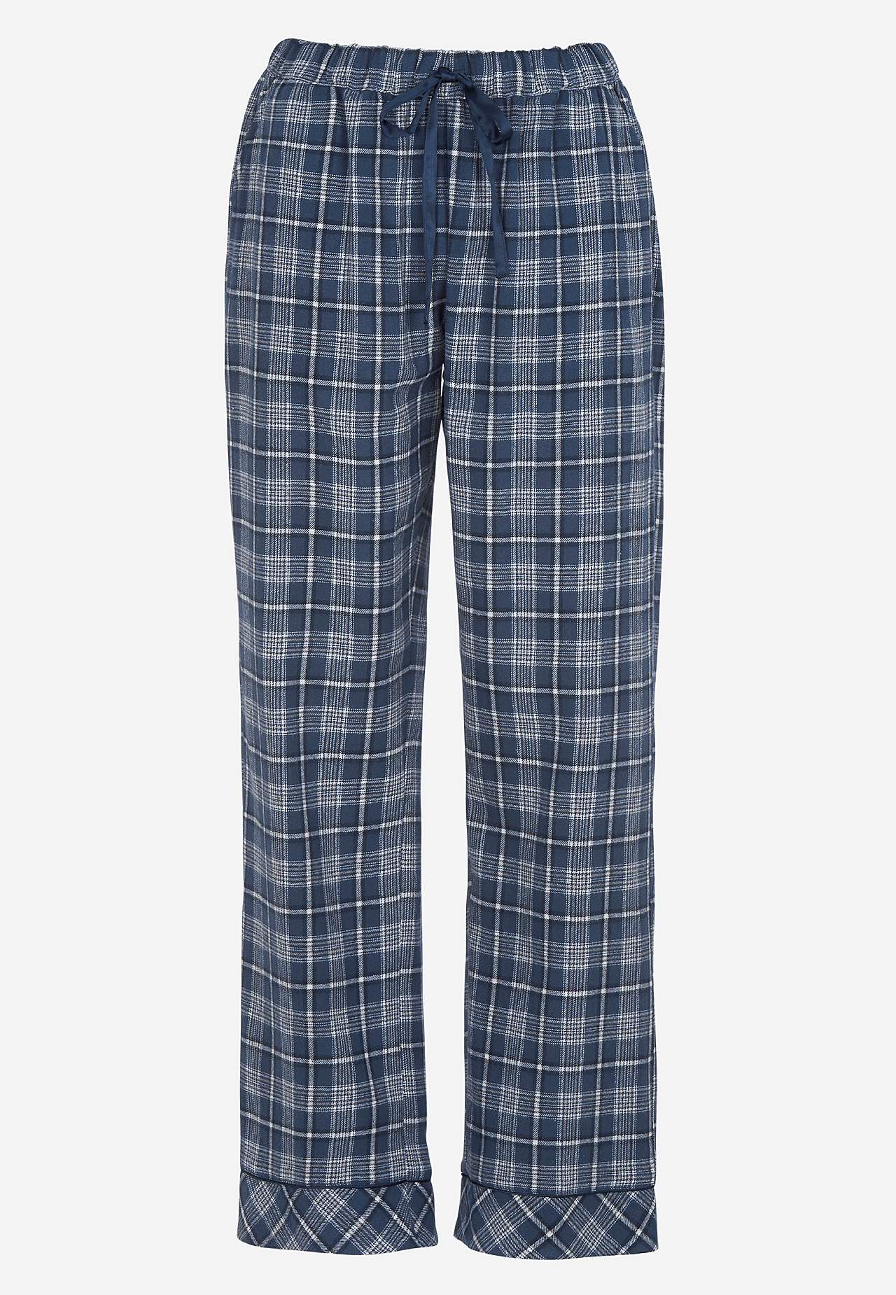 Rutig pyjamas i flanell