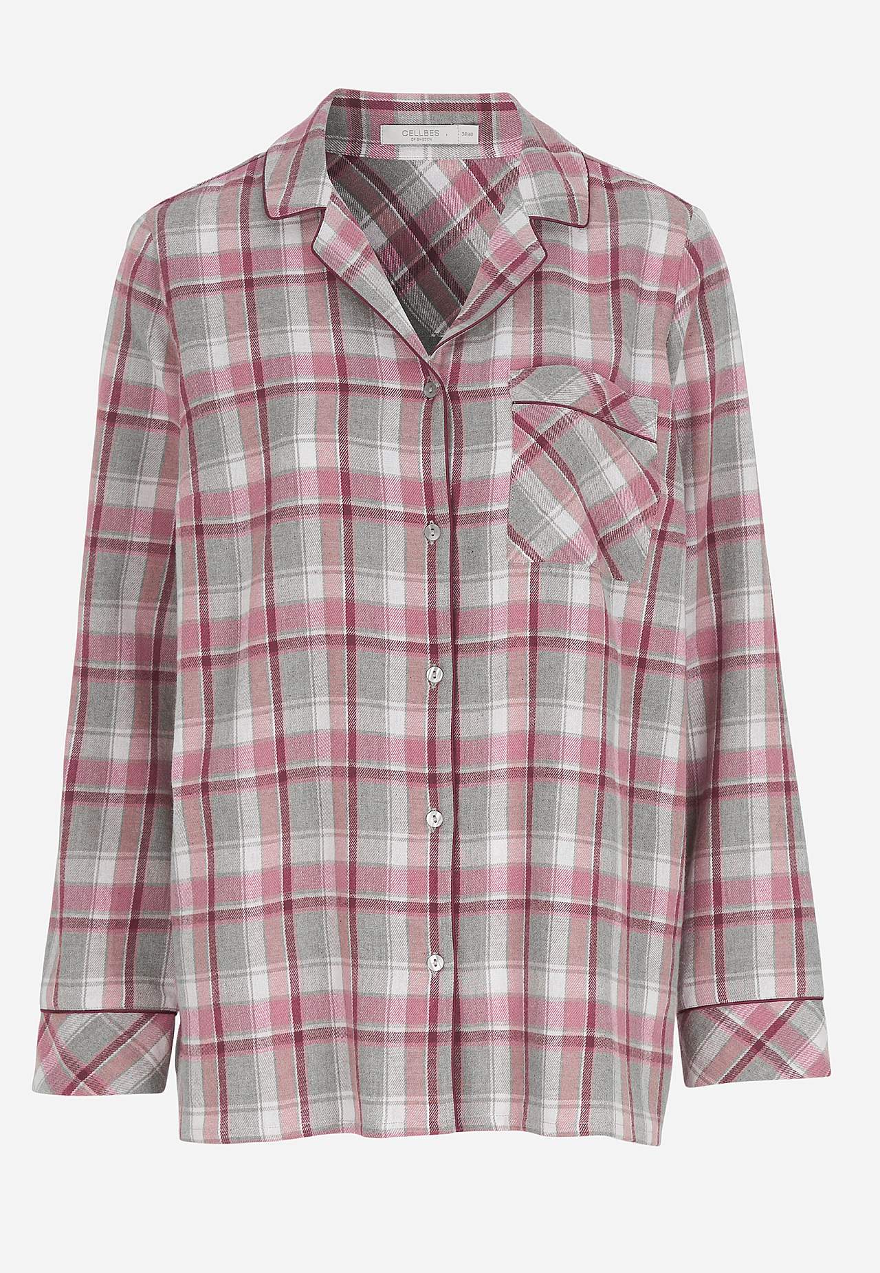Rutig pyjamas i flanell