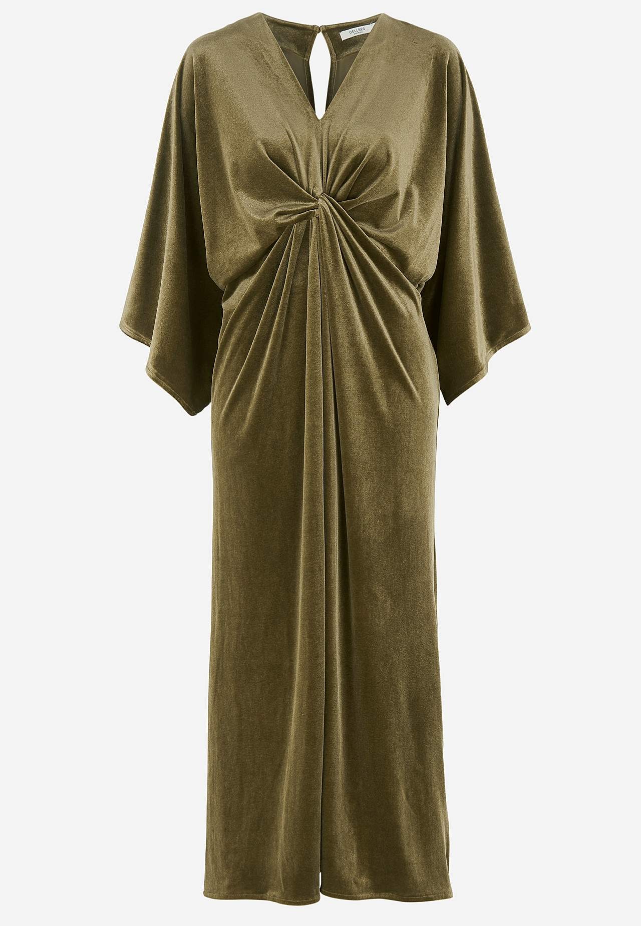 Elegant kaftanklänning i velour