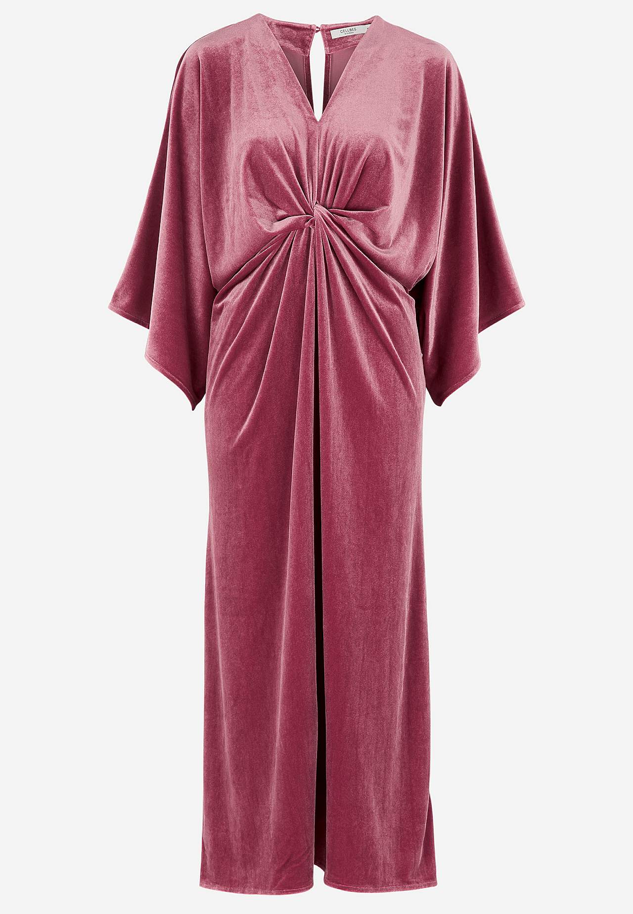 Elegant kaftanklänning i velour