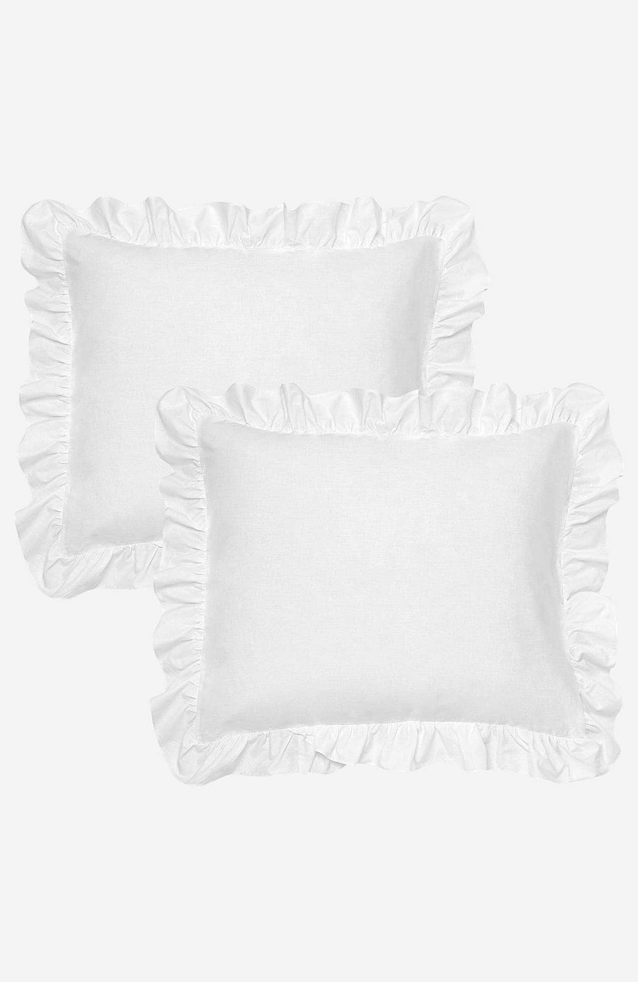 Örngott med volang 50x60 cm Ekologisk bomull 2-pack