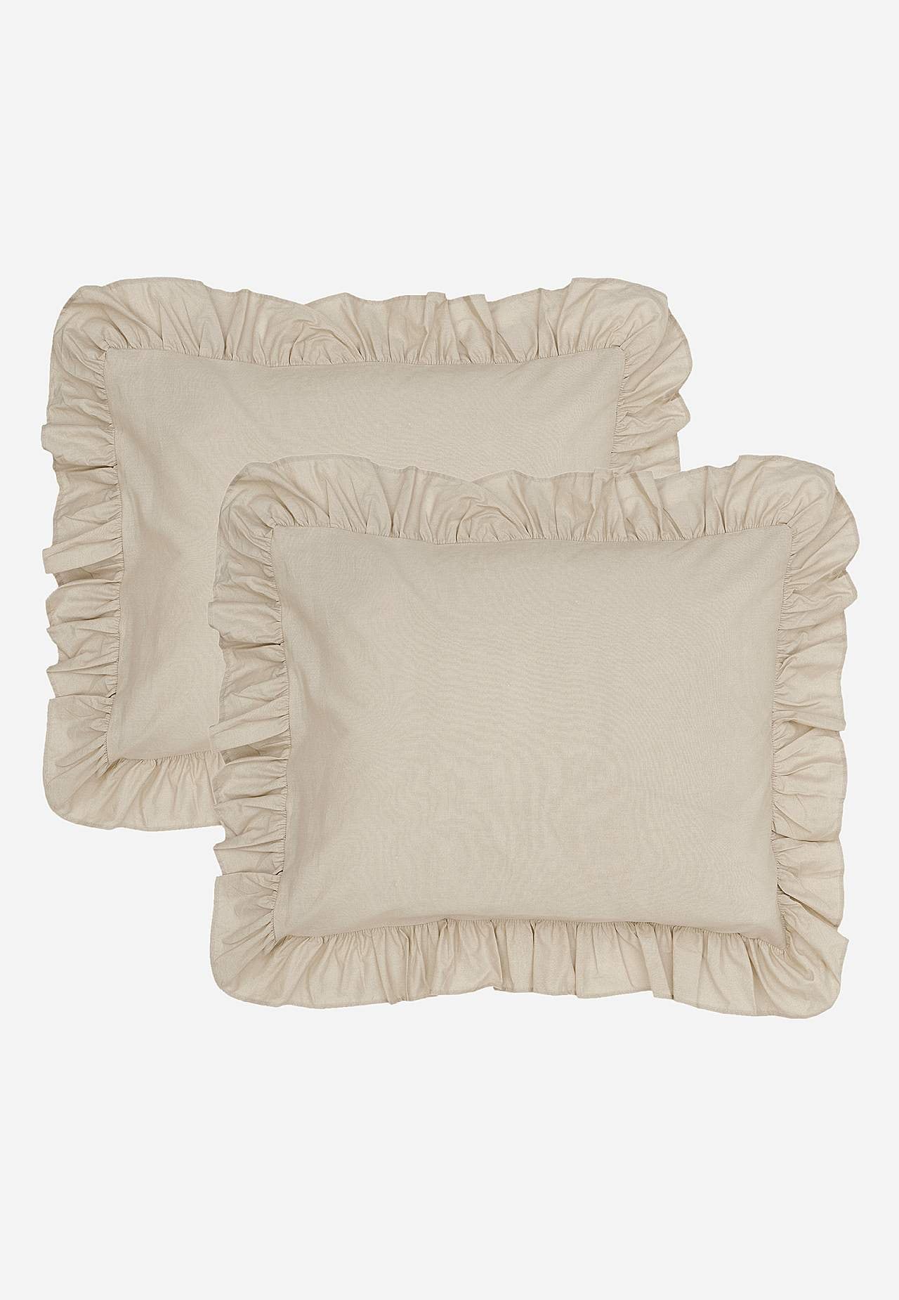 Örngott med volang 50x60 cm Ekologisk bomull 2-pack