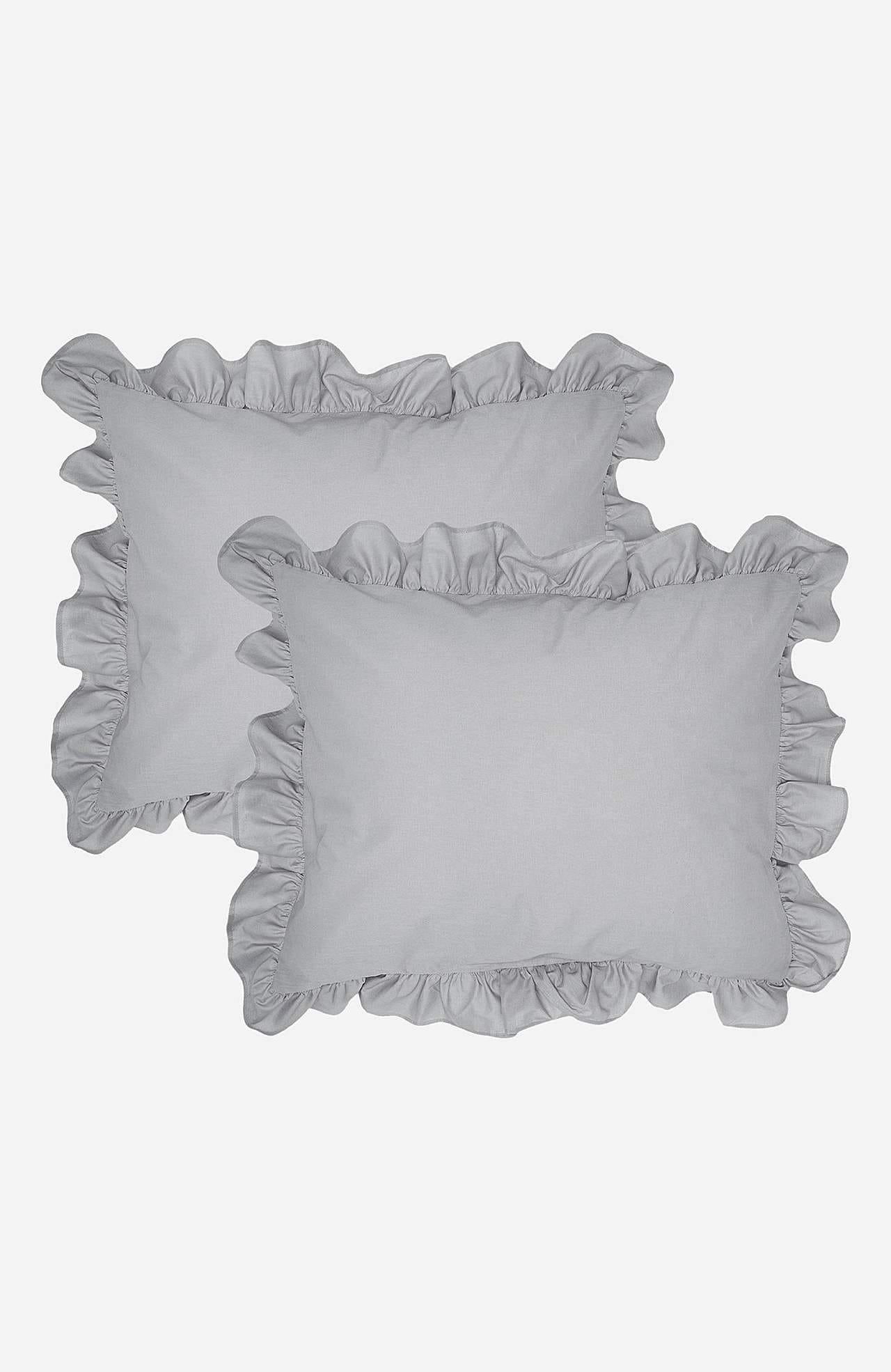 Örngott med volang 50x60 cm Ekologisk bomull 2-pack