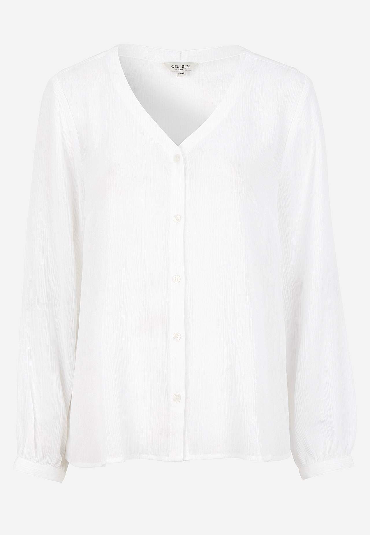 Blus med crepe-kvalitet