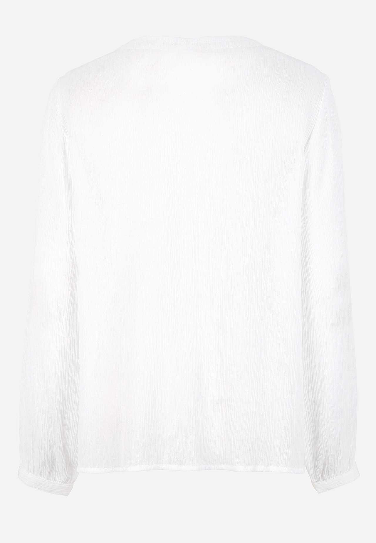 Blus med crepe-kvalitet