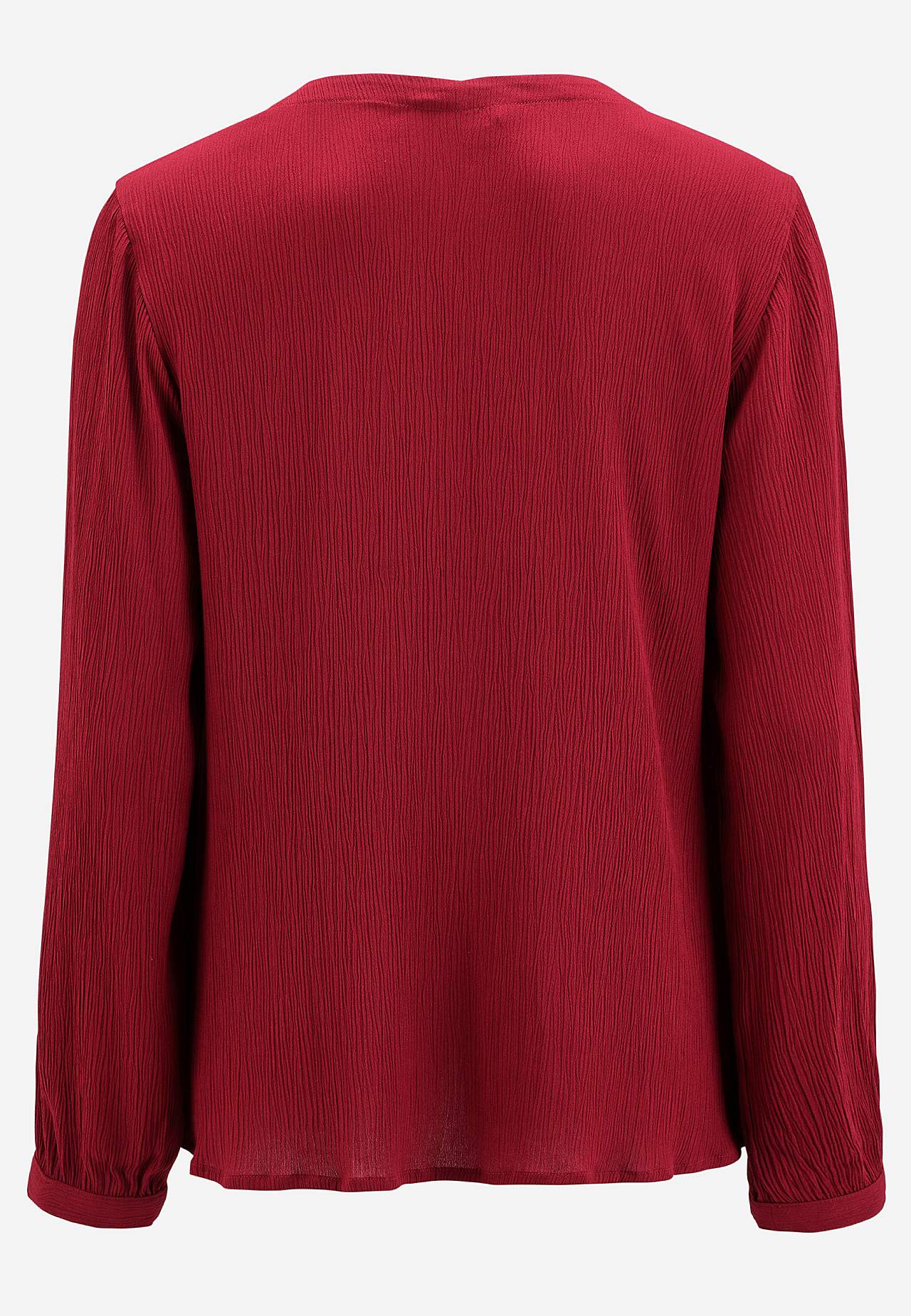 Blus med crepe-kvalitet