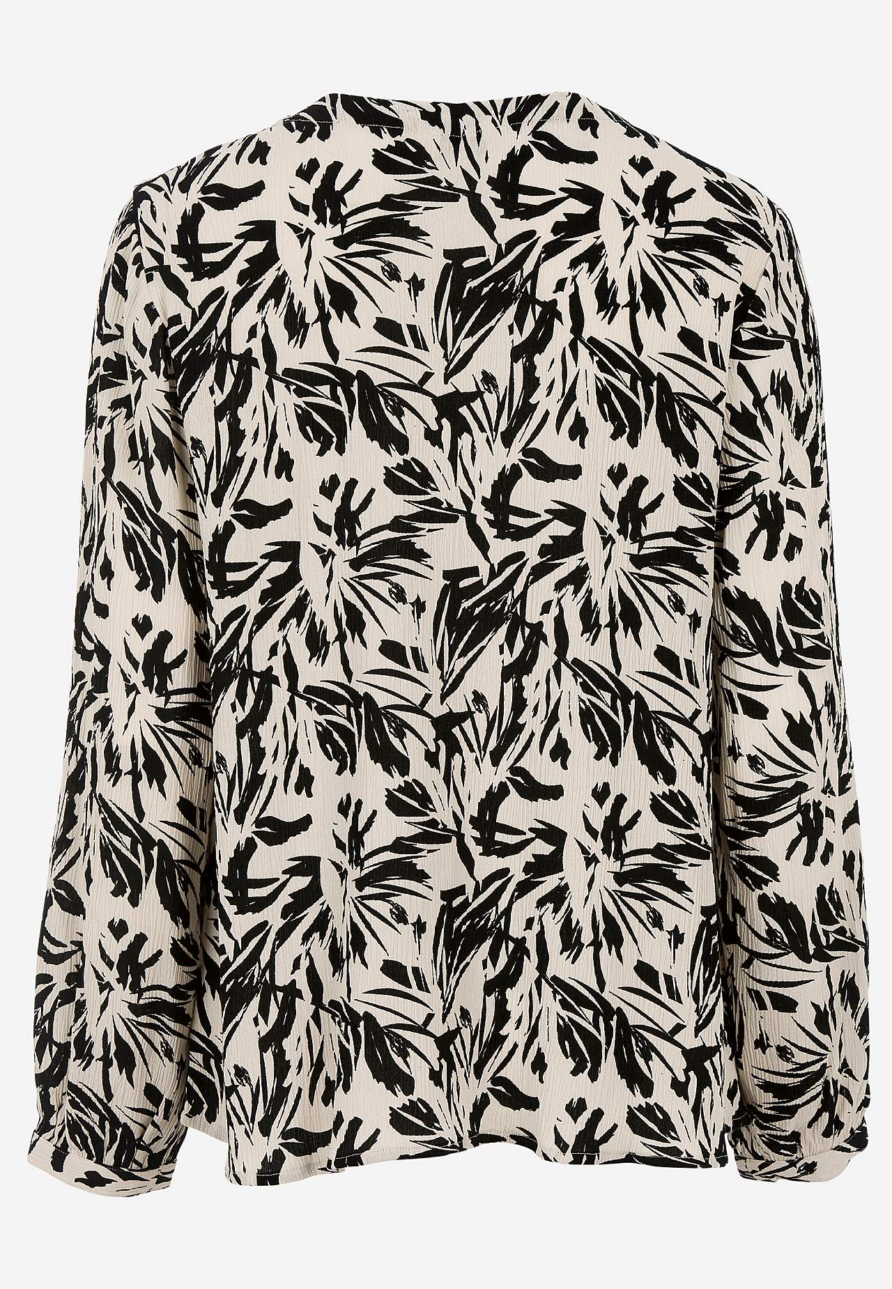 Blus med crepe-kvalitet