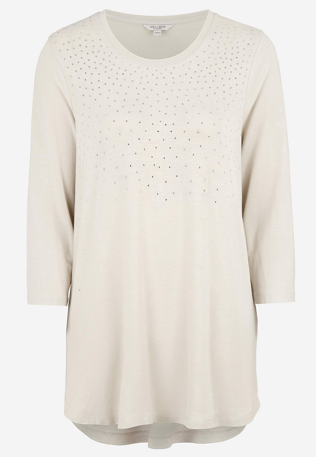 Trikåtunika med strassdetaljer