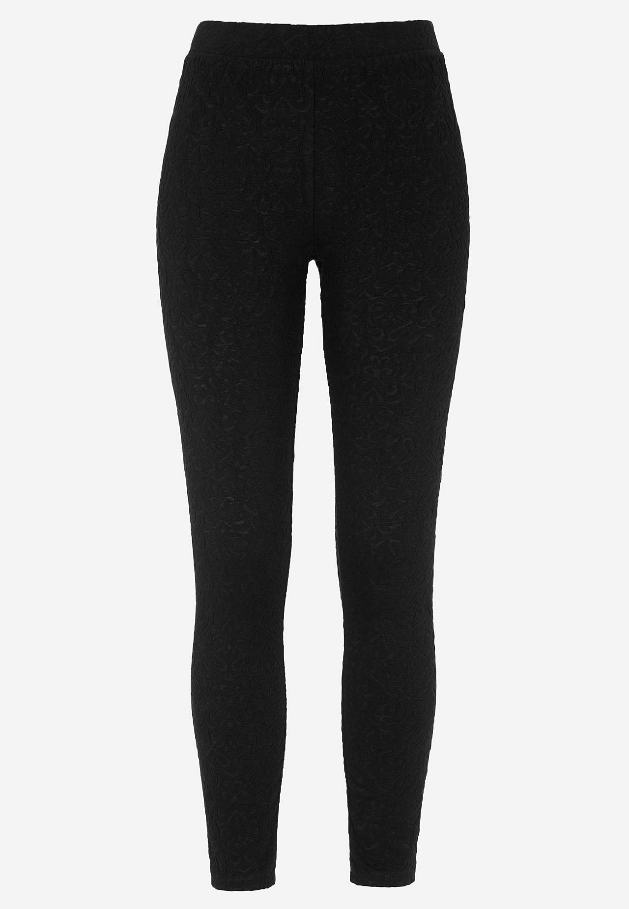 Leggings med strukturmönster