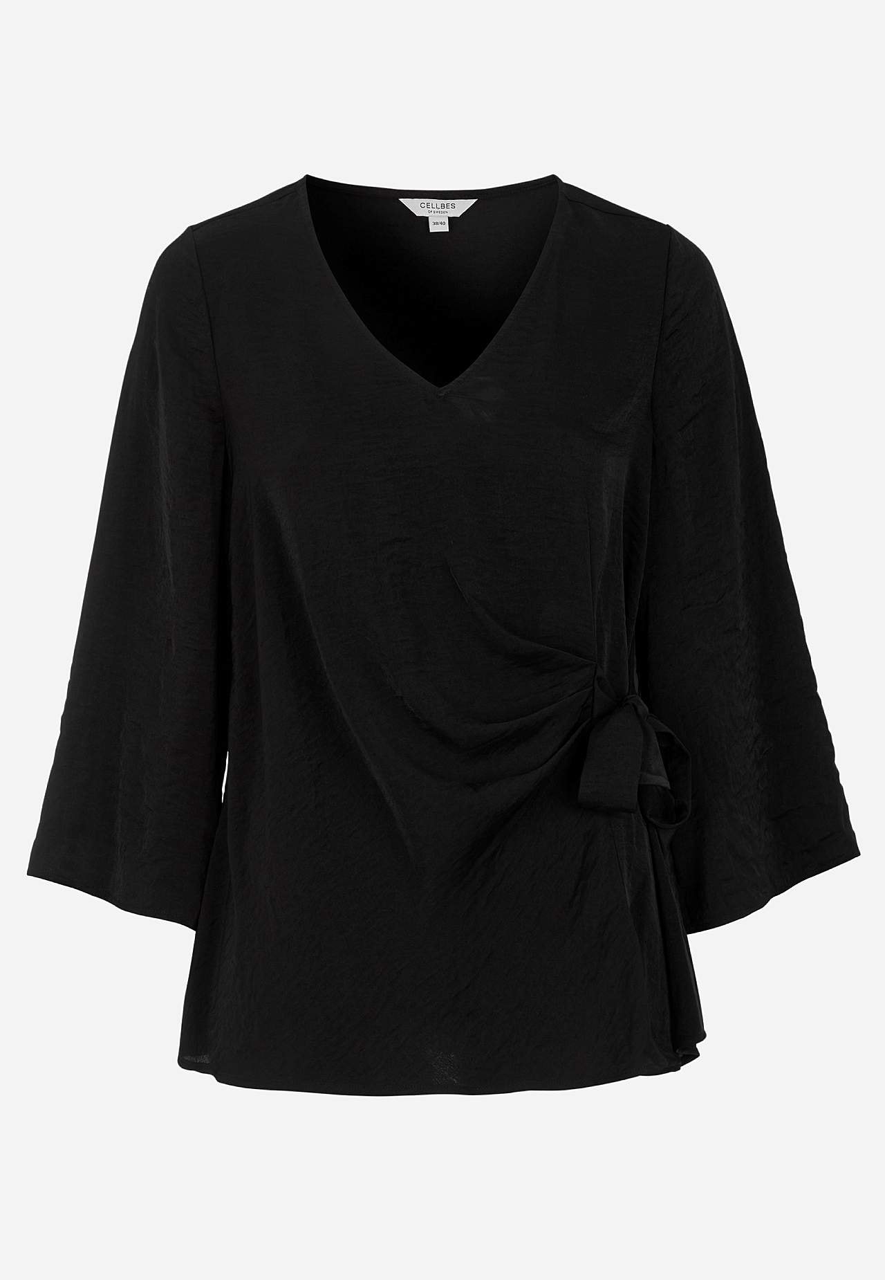 Blus med knytband