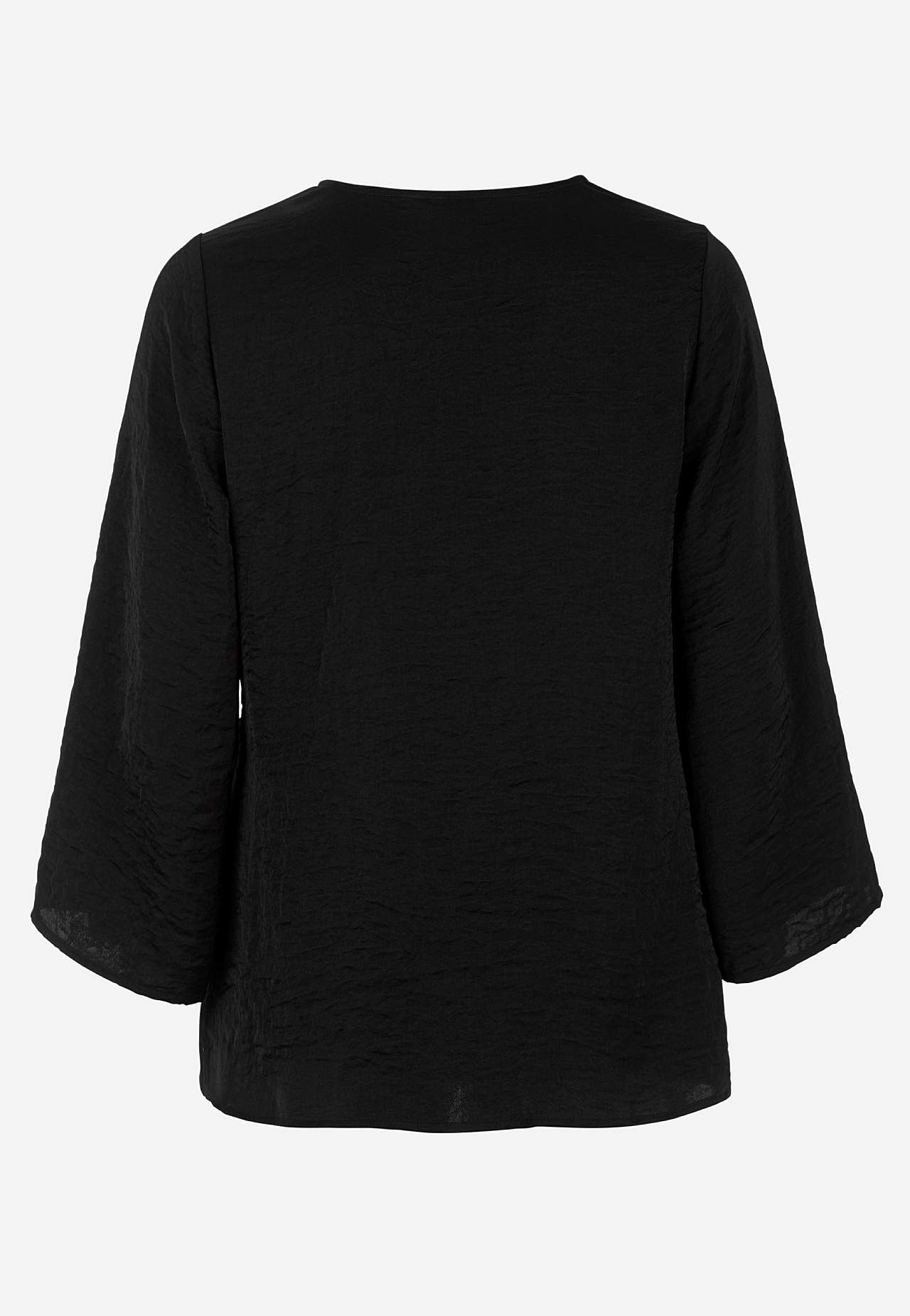 Blus med knytband