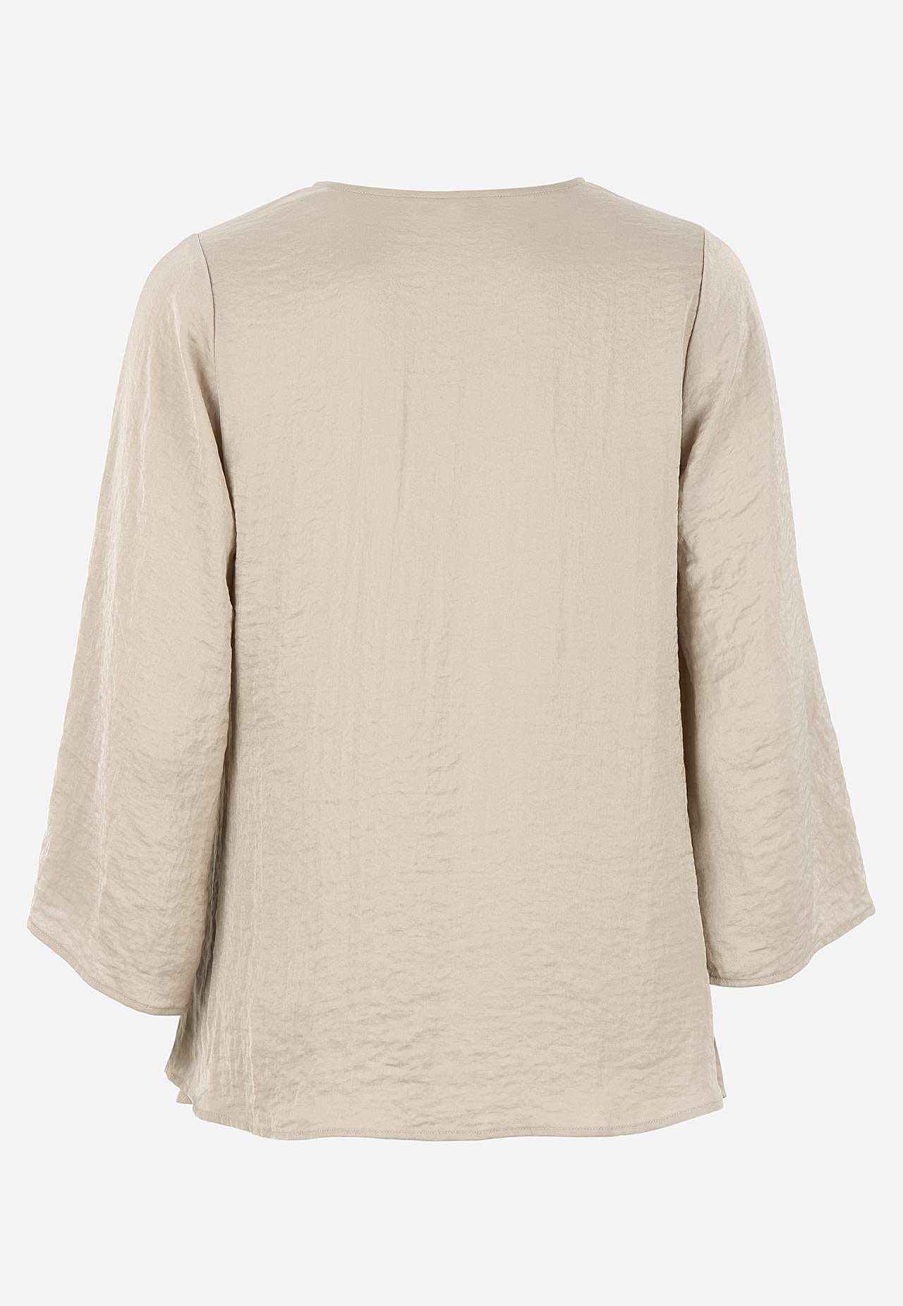 Blus med knytband
