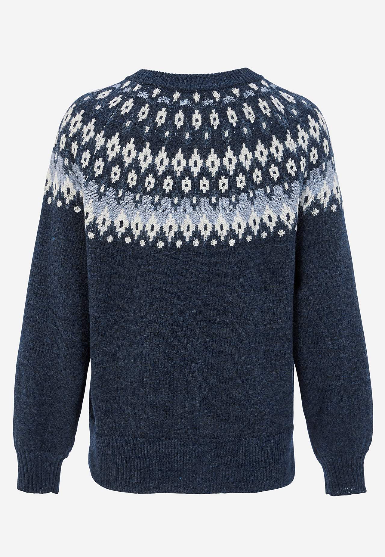 Jacquardmönstrad cardigan