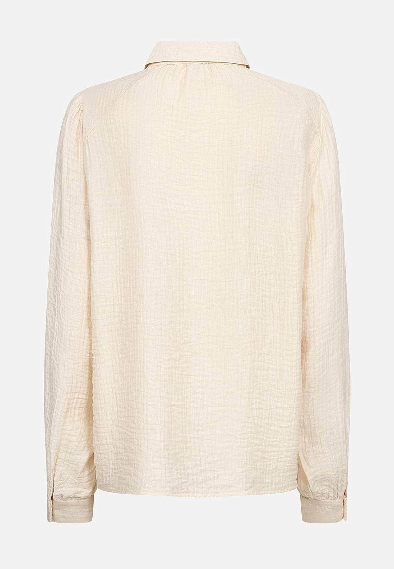 Krinklad blus med lyster