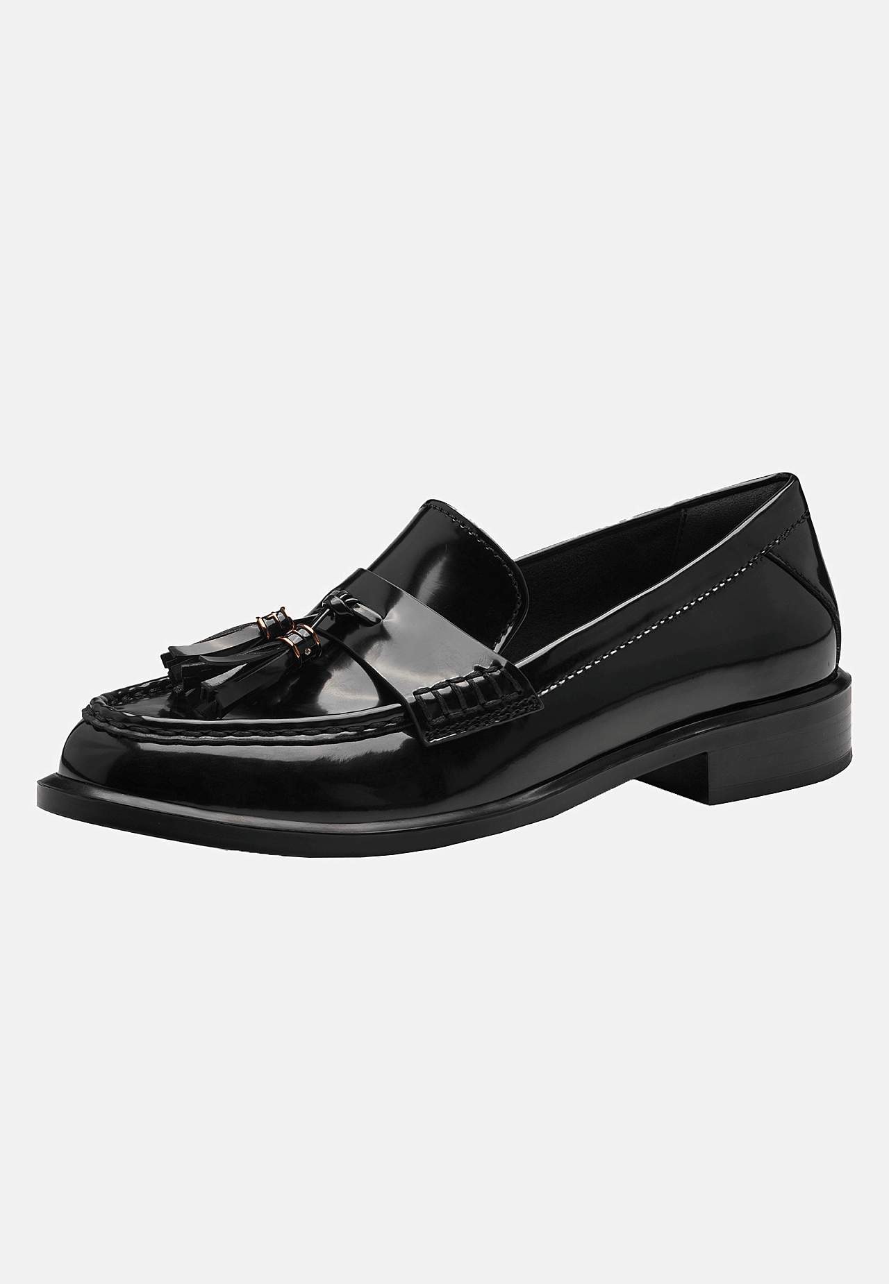 Lackad loafer med tofsar