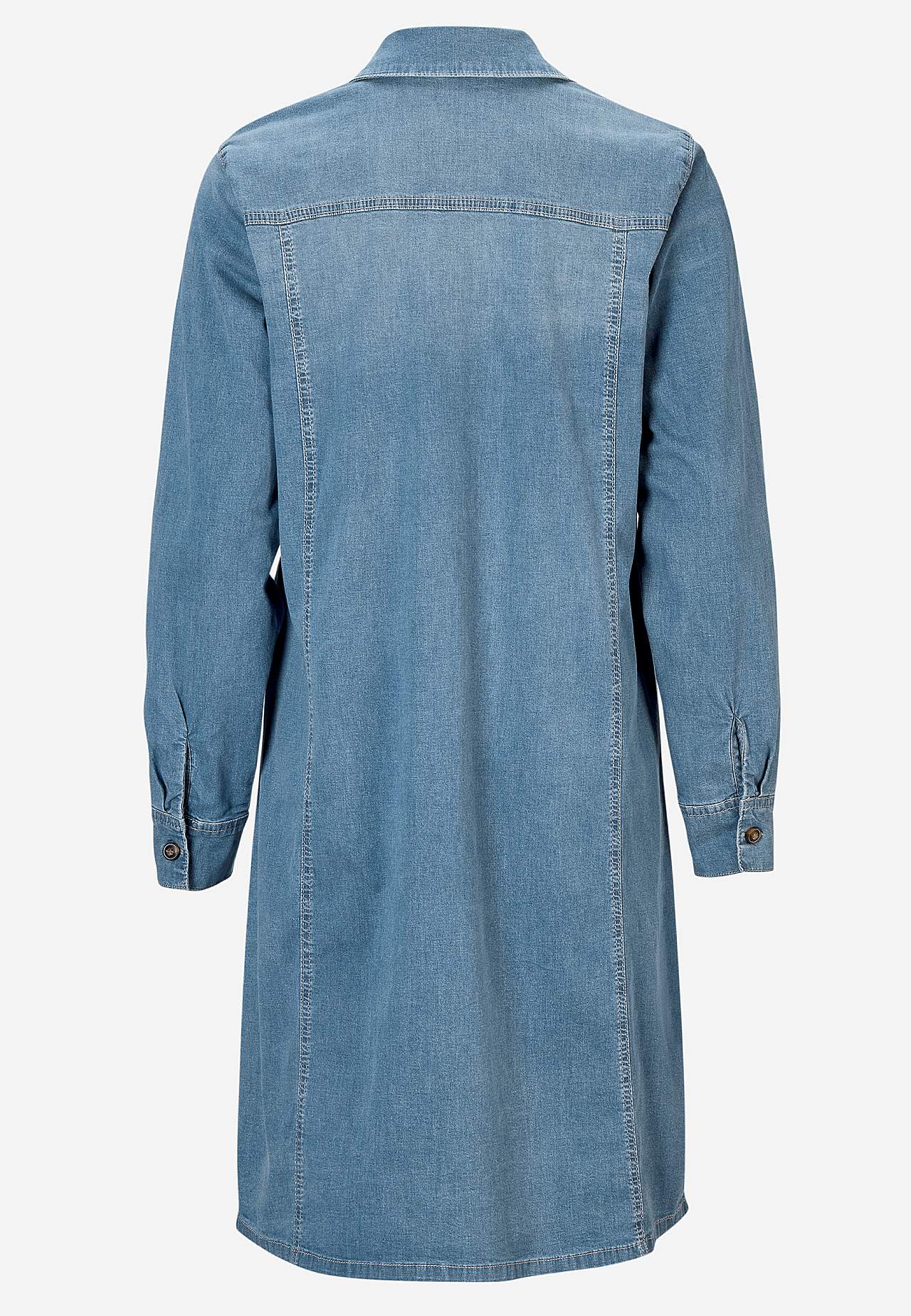 Stretchig jeansklänning
