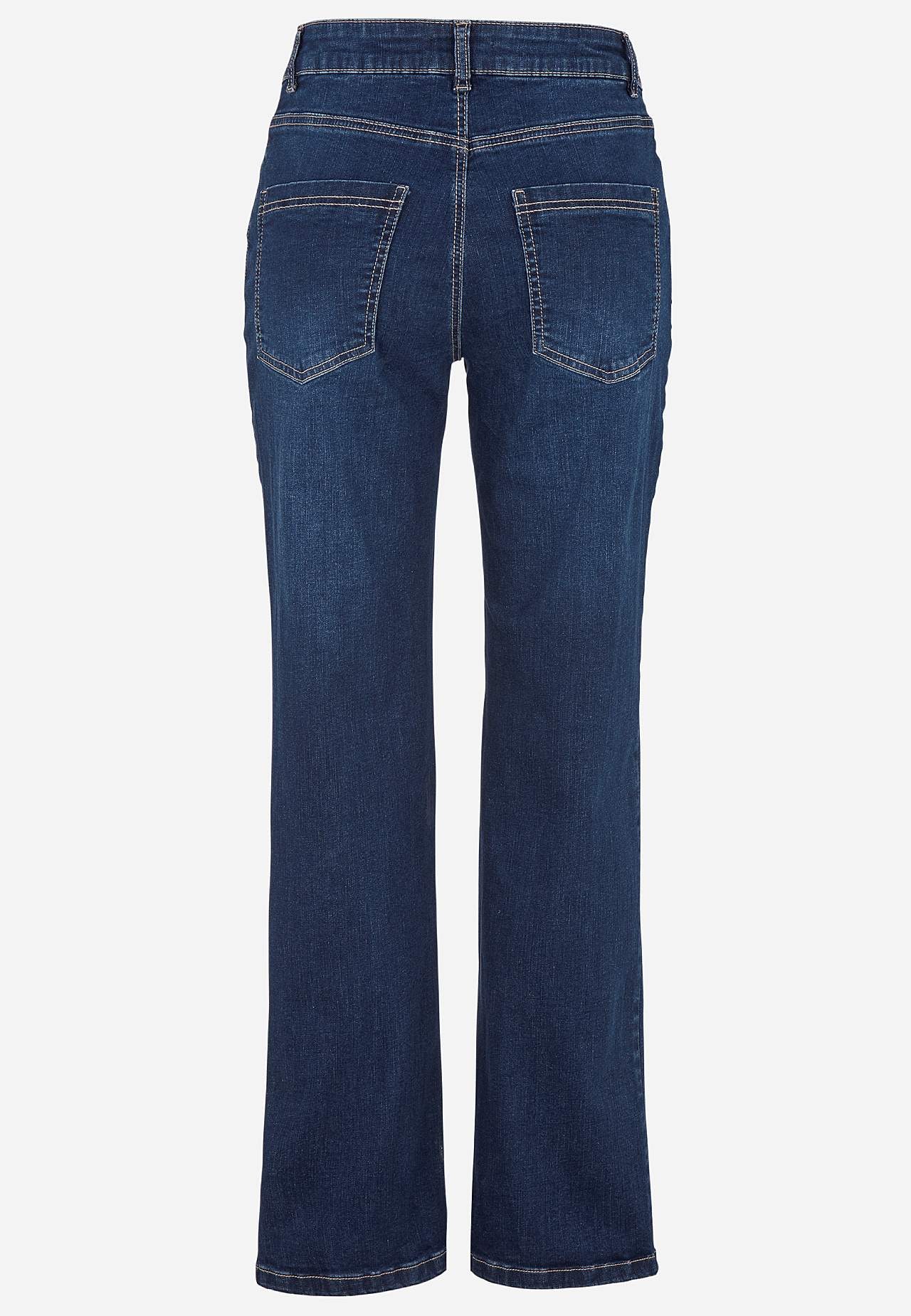 Bekväma stretchjeans med rakt ben