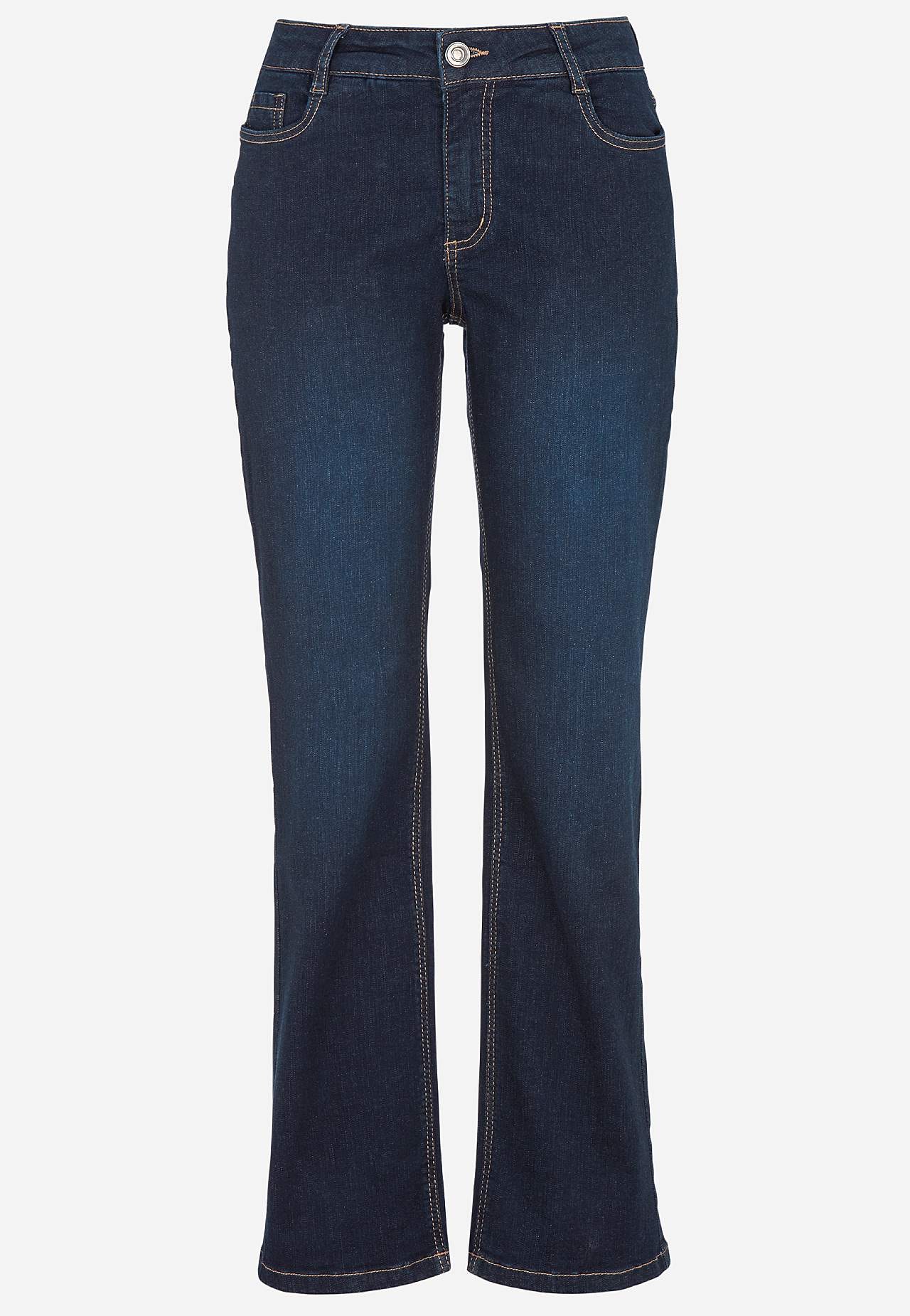 Bekväma stretchjeans med rakt ben