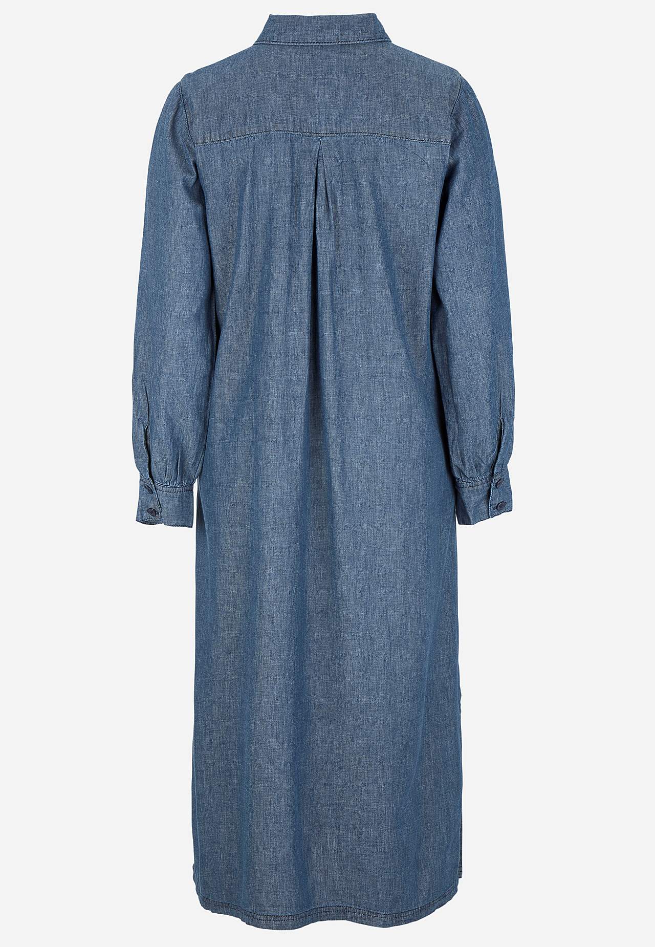 Jeansklänning med sidofickor