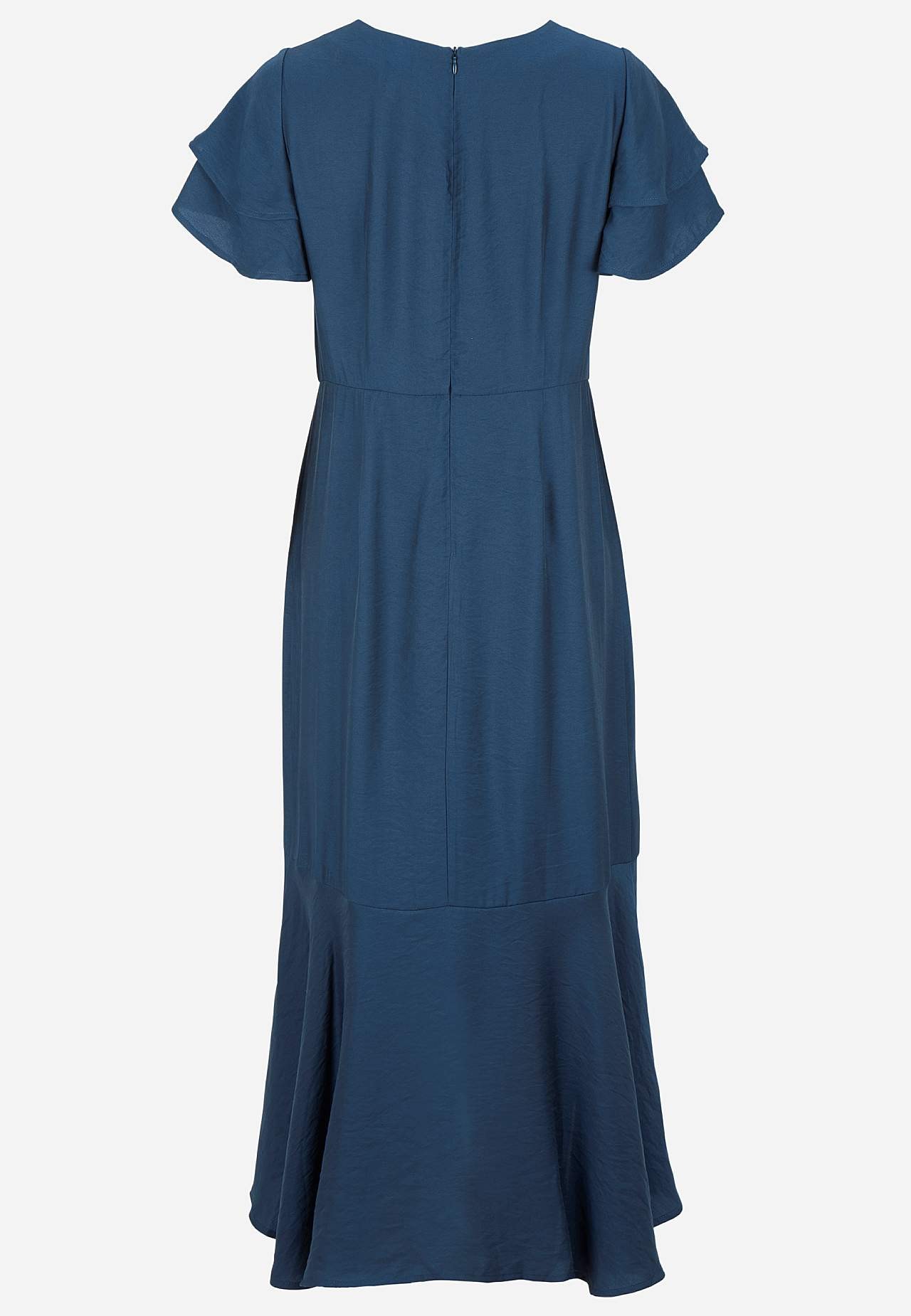 Volangklänning med fjärilsärmar