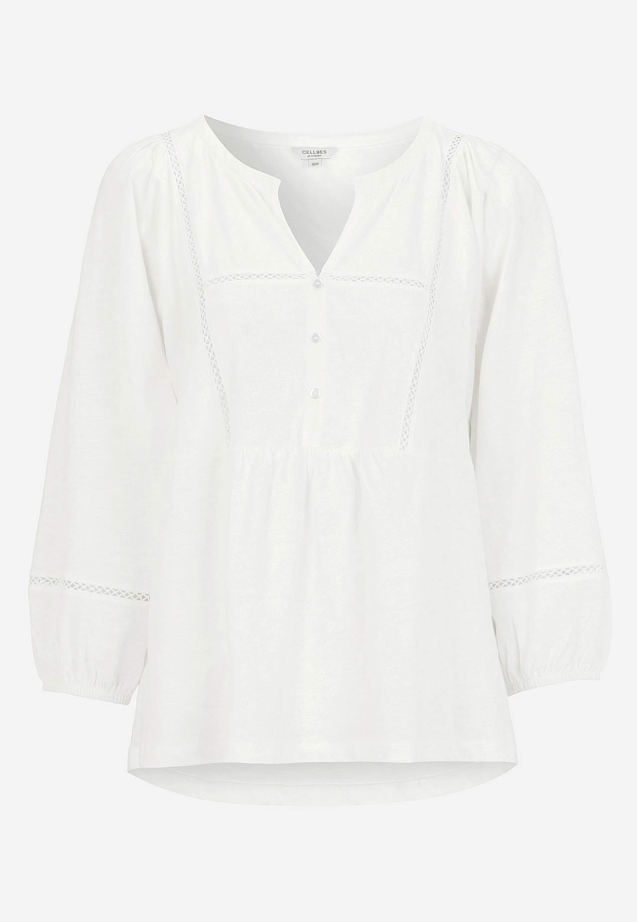 Trikåtopp med boho stil