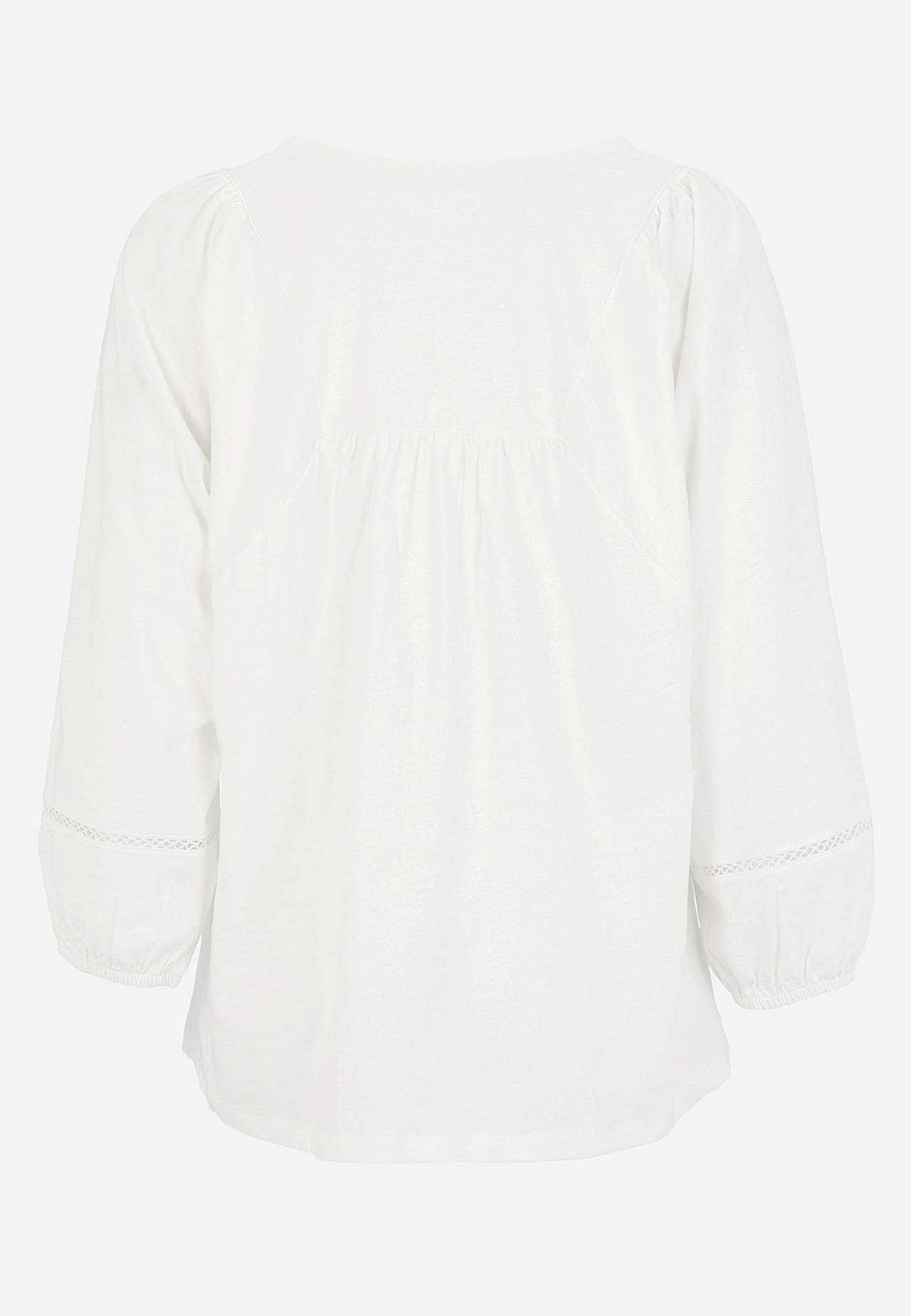 Trikåtopp med boho stil
