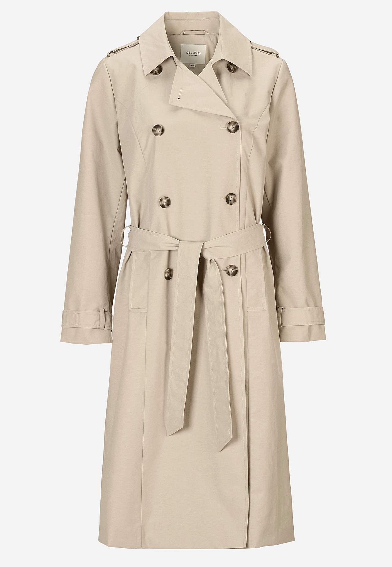 Dubbelknäppt trenchcoat