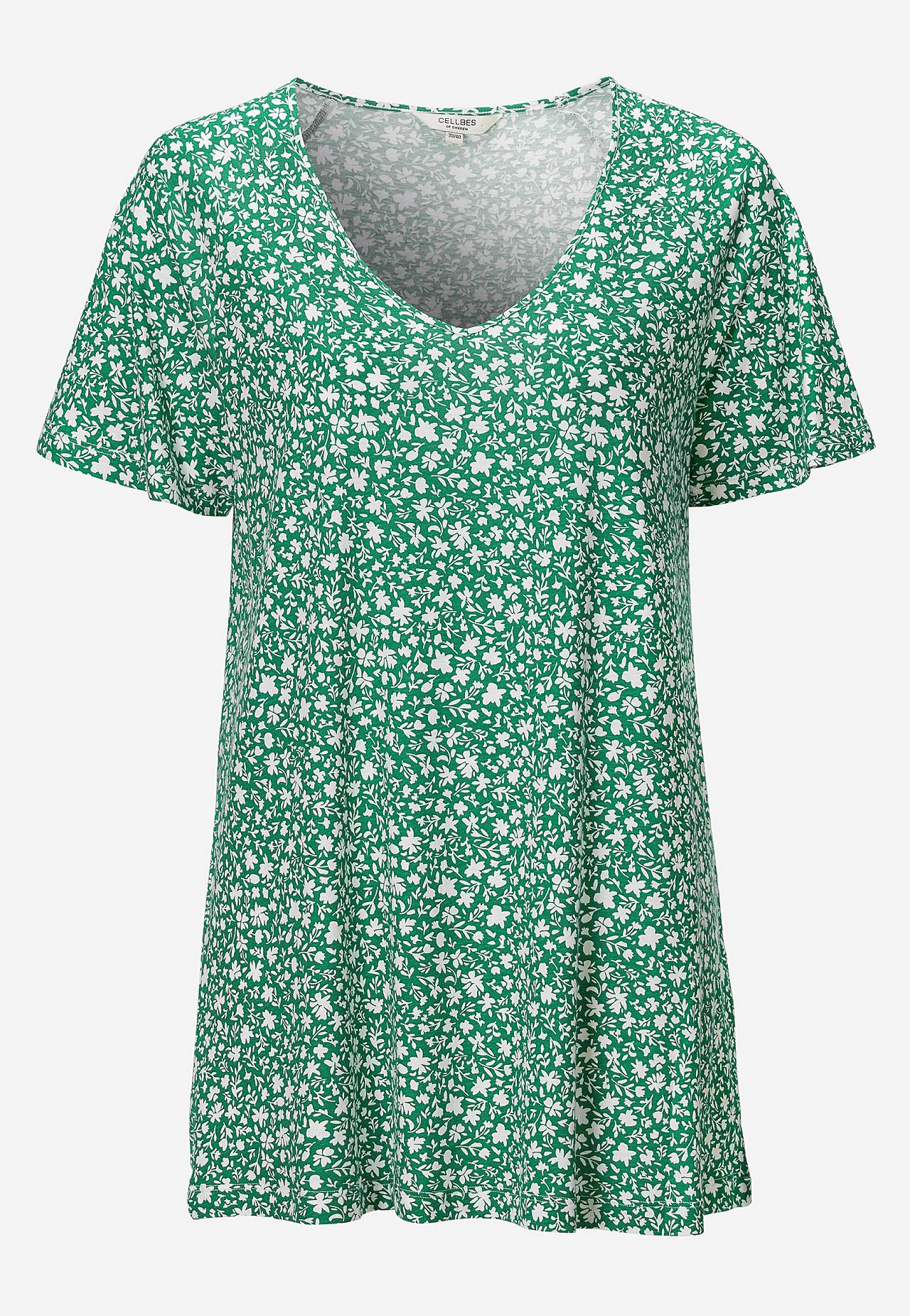 Småblommig trikåtunika