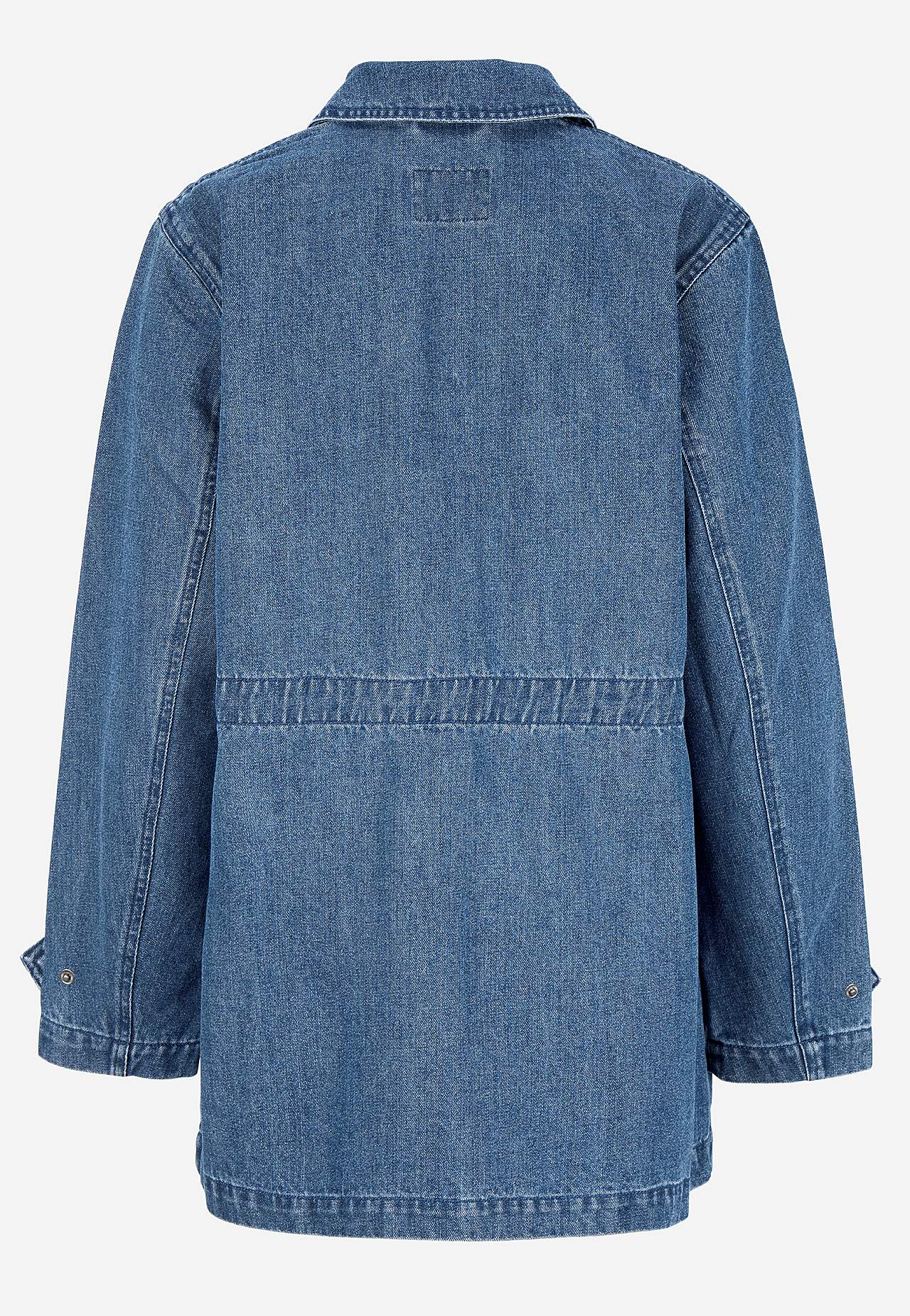 Jeansjacka med dragkedja