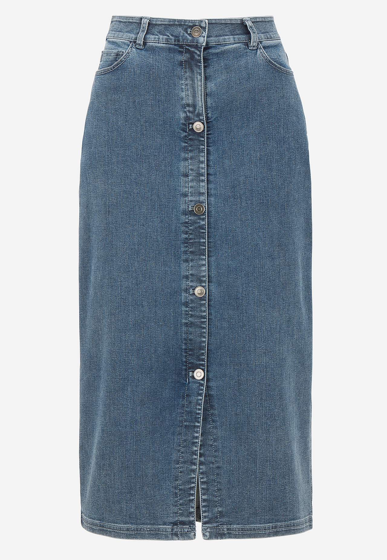 Superstretchig jeanskjol