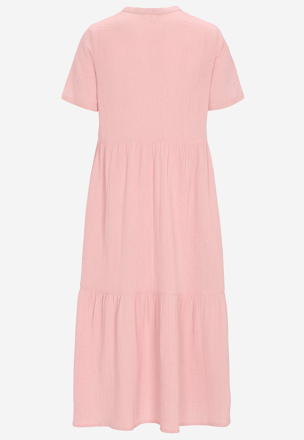 Klänning i krinklad bomull