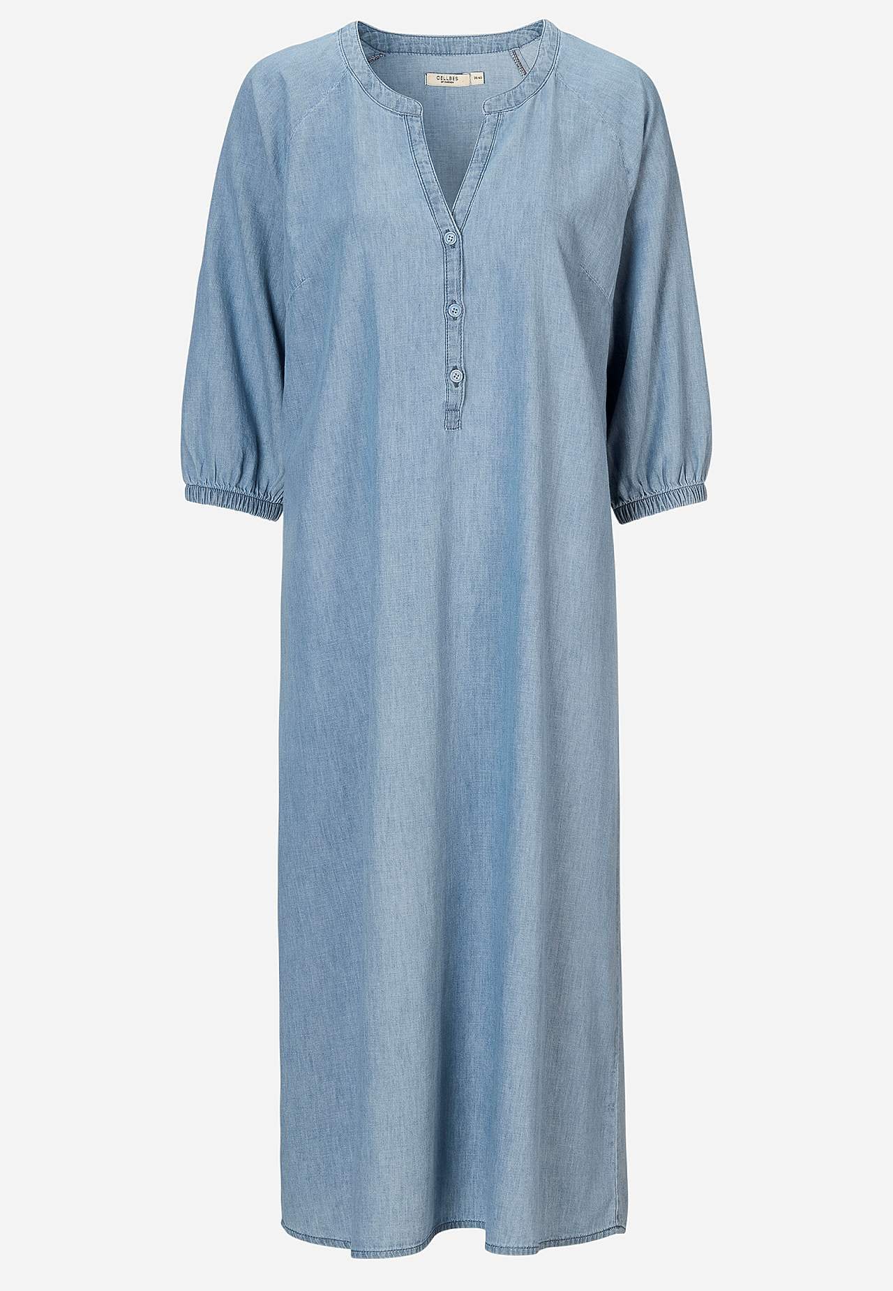 Jeansklänning med knappar