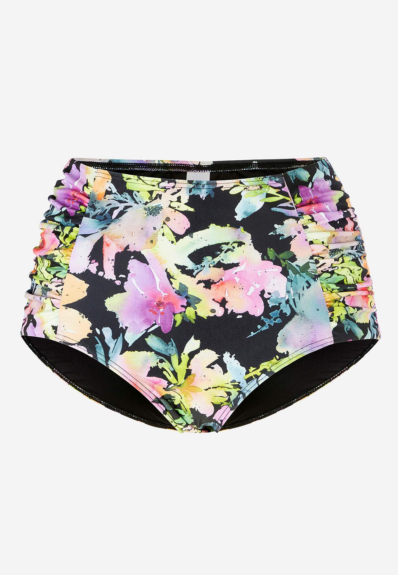 Rynkad bikinitrosa med hög midja