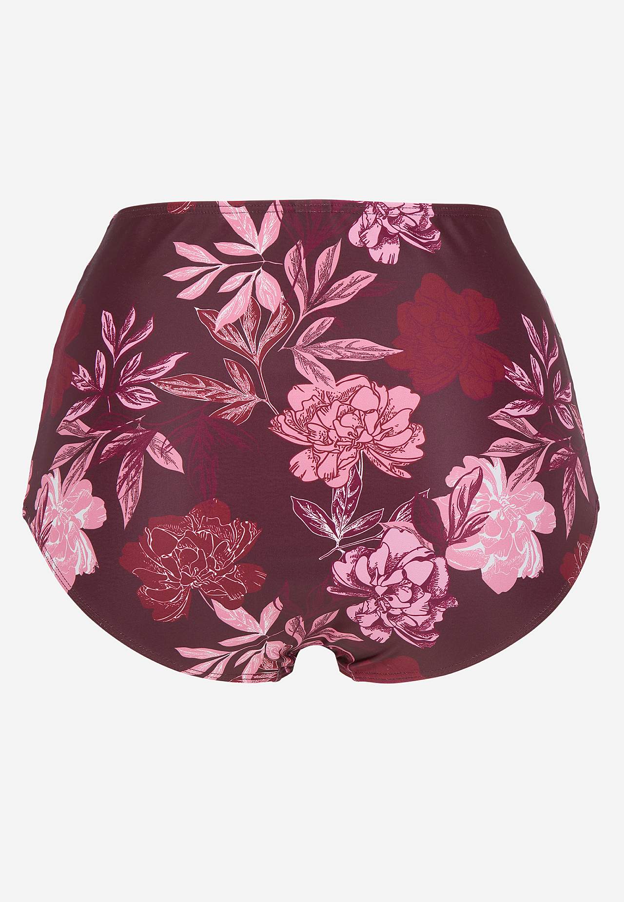 Mönstrad bikinitrosa med hög midja
