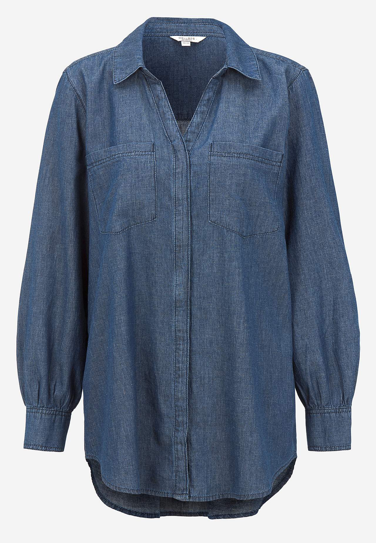Jeansskjorta med knappar