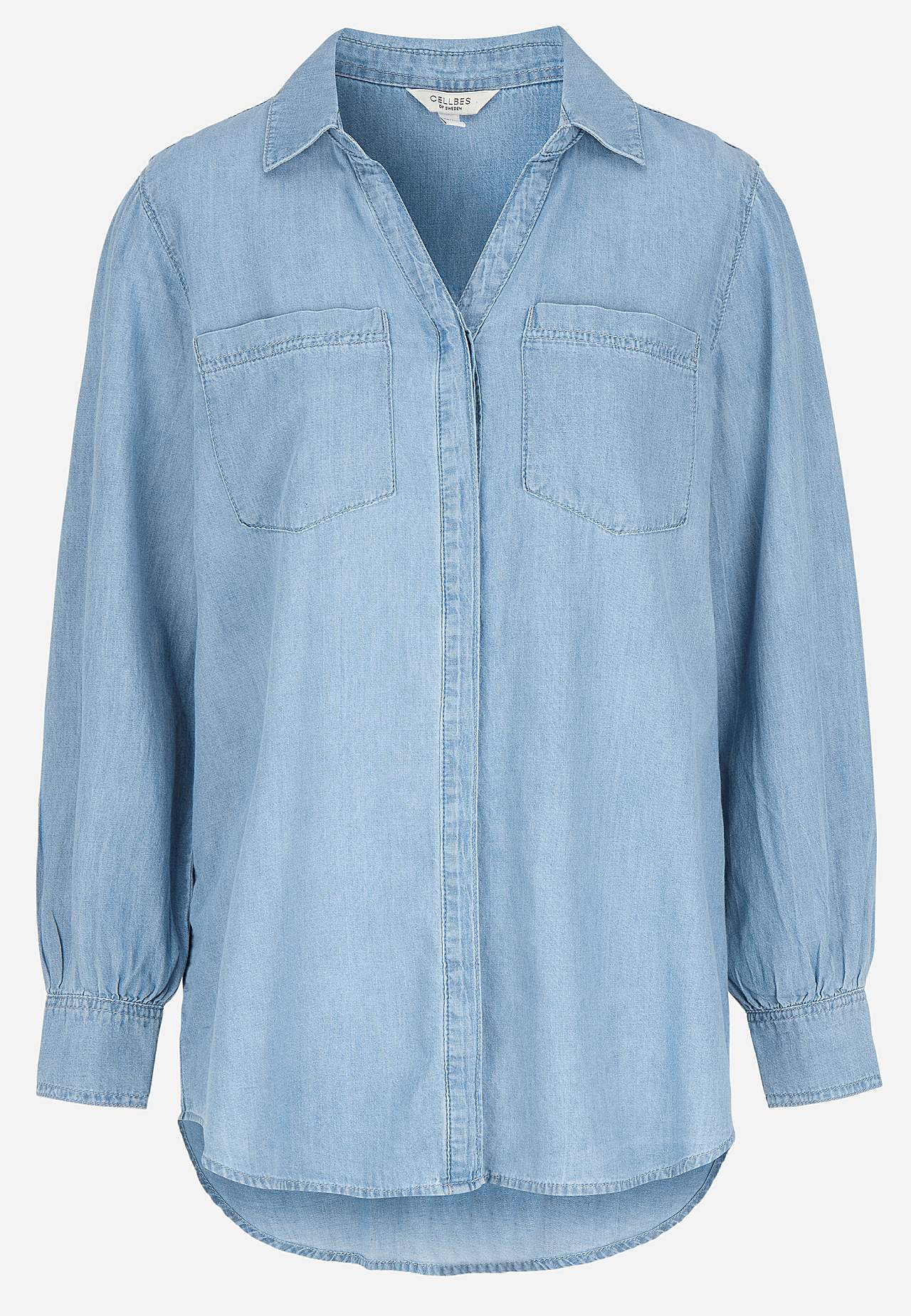 Jeansskjorta med knappar