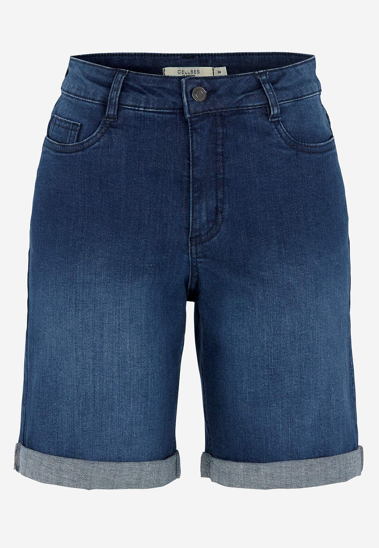 Jeansshorts med bekväm stretch