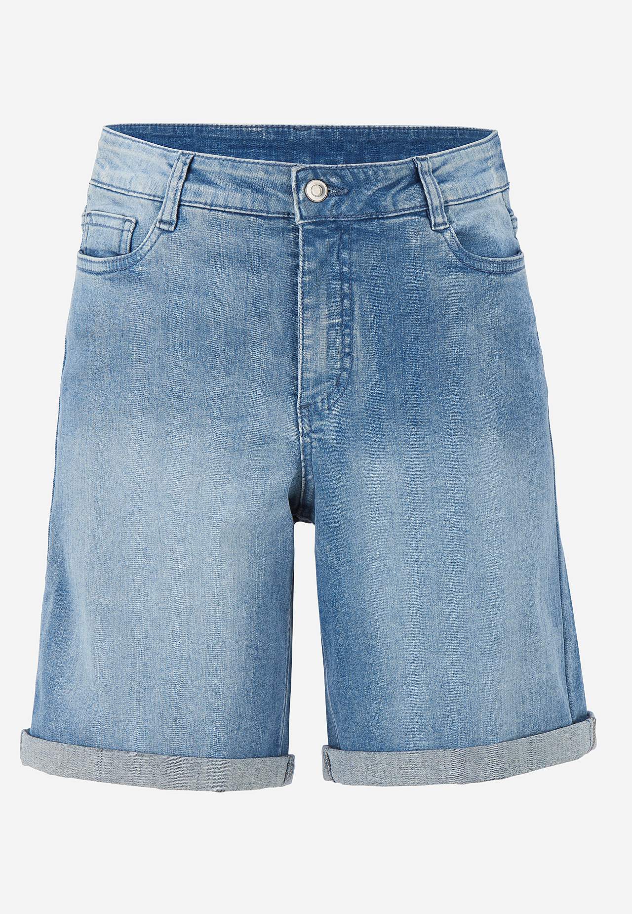 Jeansshorts med bekväm stretch